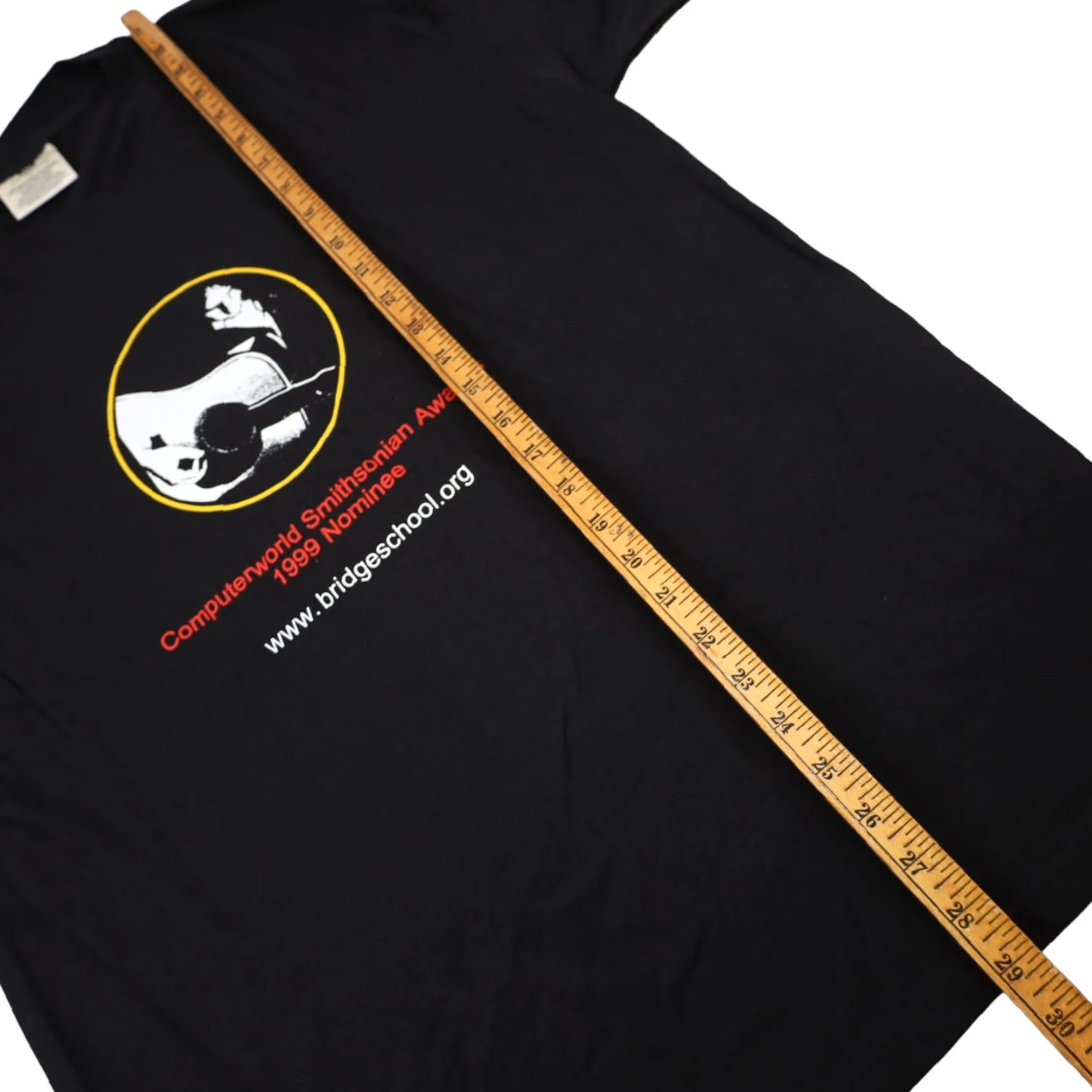 Vintage VINTAGE Neil Young Solo Smithsonian Awards Nominee T-Shirt Mens Large Black 1999 Graphic Shirt Size US L / EU 52-54 / 3 - 6 Thumbnail