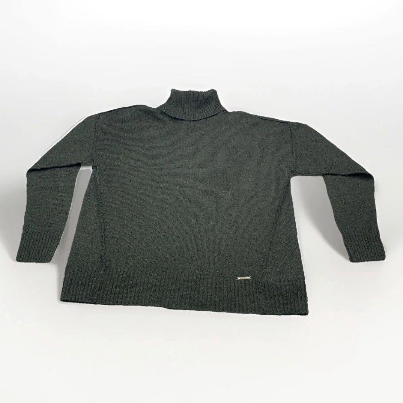 Michael Kors VINTAGE Michael Kors Green Wool Blend Knit Turtle Neck Sweater Womens Medium-12752 Size M / US 6-8 / IT 42-44 - 2 Thumbnail