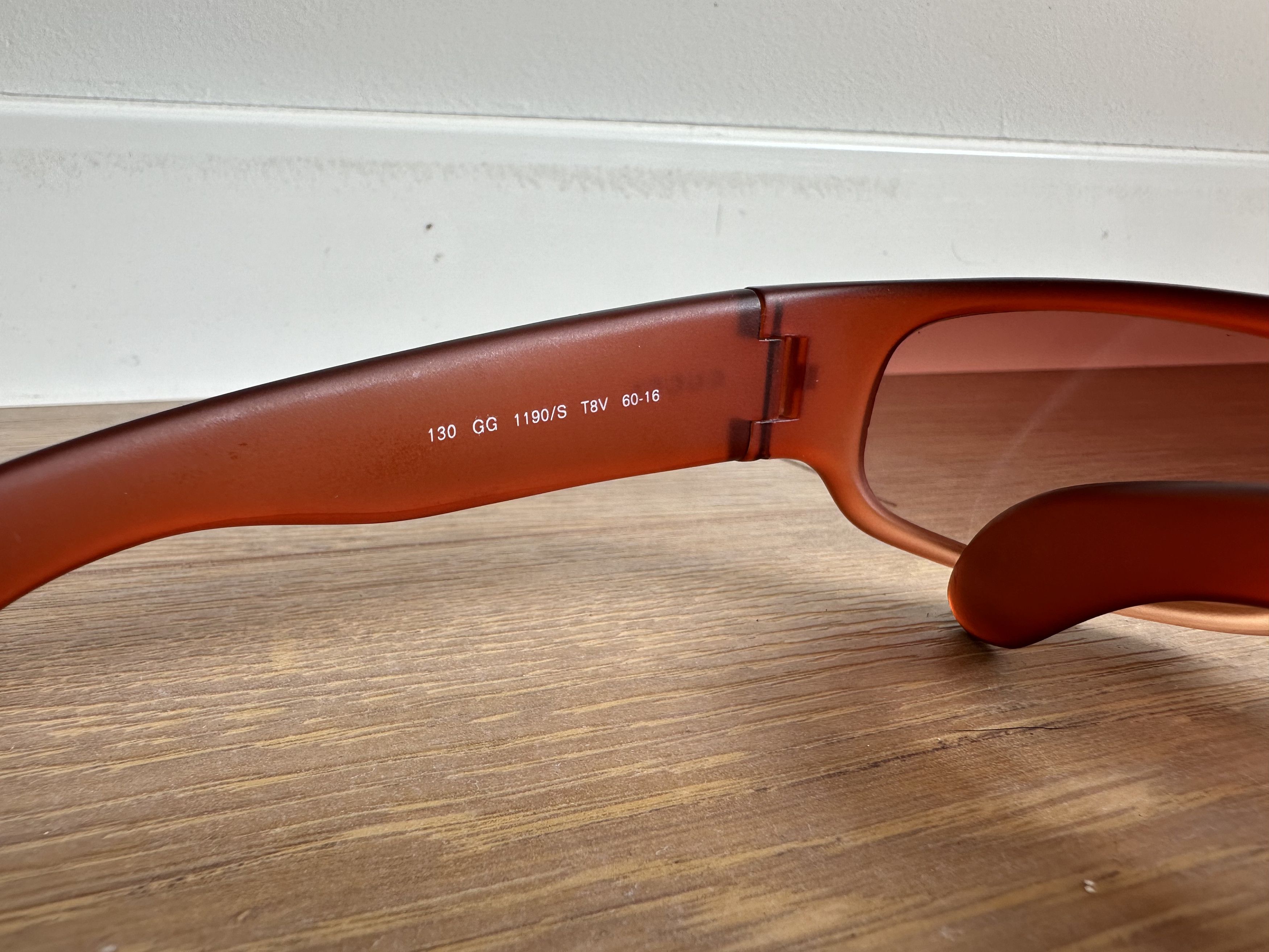 Gucci Red Gucci Sunglasses Size ONE SIZE - 5 Thumbnail