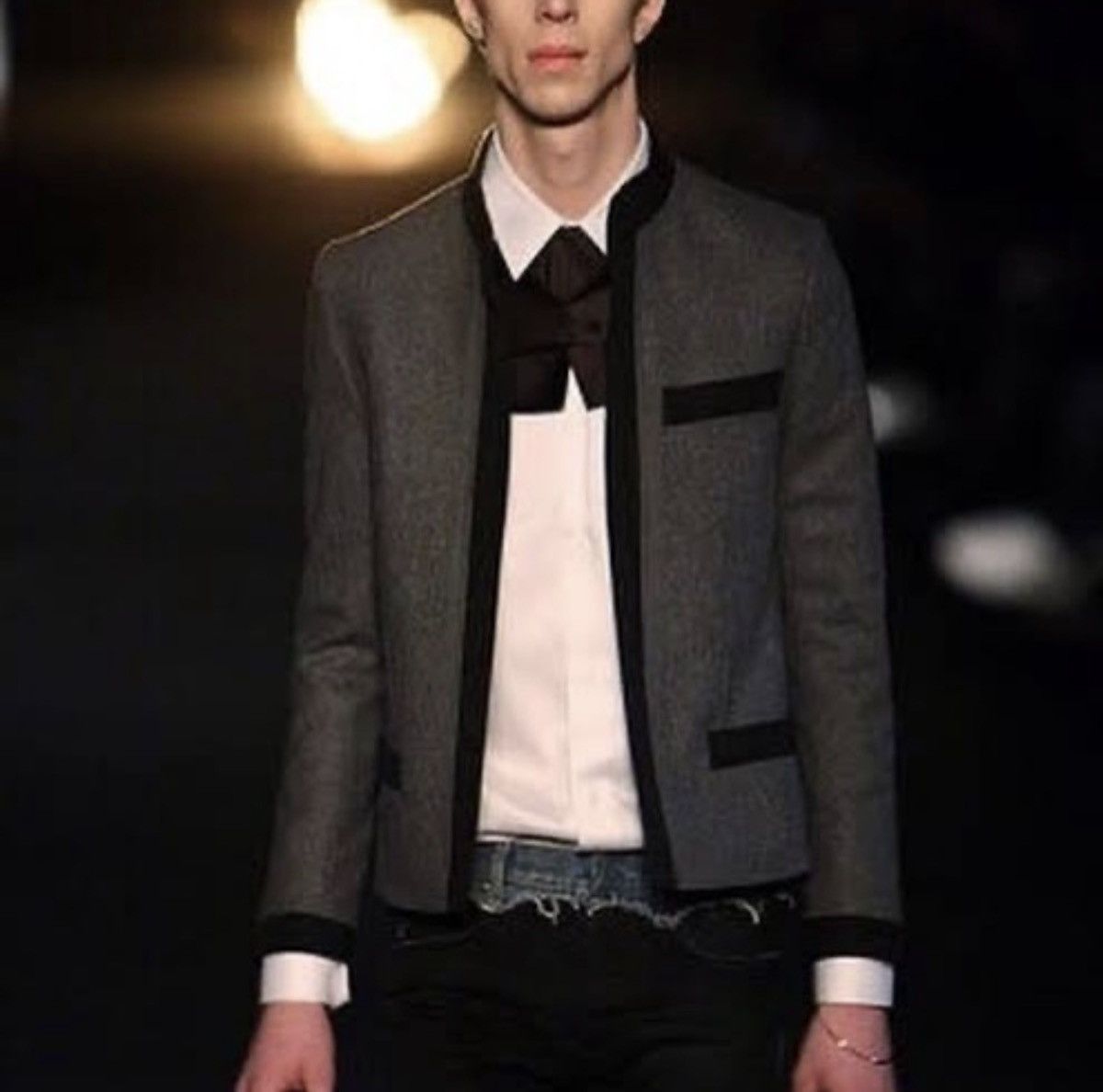 Dior Dior Homme THRASHED AW06 Cummerbund Denim By Hedi Slimane Size US 31 - 8 Thumbnail