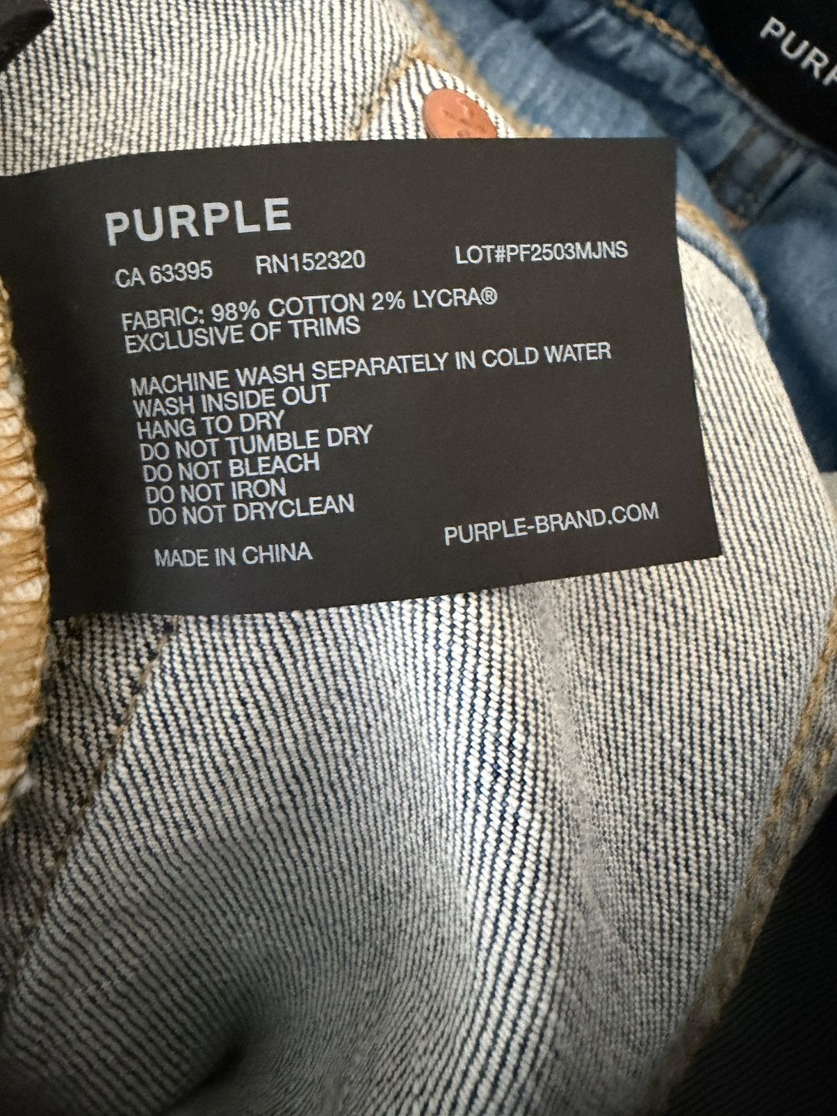 Purple Brand Purple Brand Jeans Men Dropped Slim Blue P002 Size 33/32 Size US 33 - 9 Thumbnail