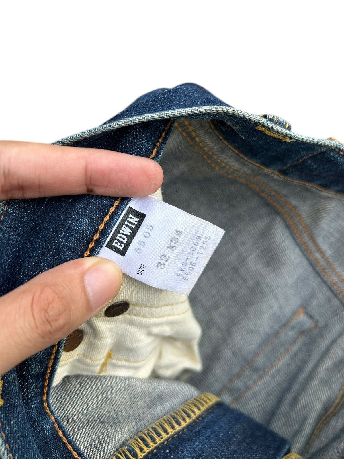 Kapital Vintage Edwin 505X Selvedge Distressed Denim Jeans Size US 32 / EU 48 - 5 Thumbnail