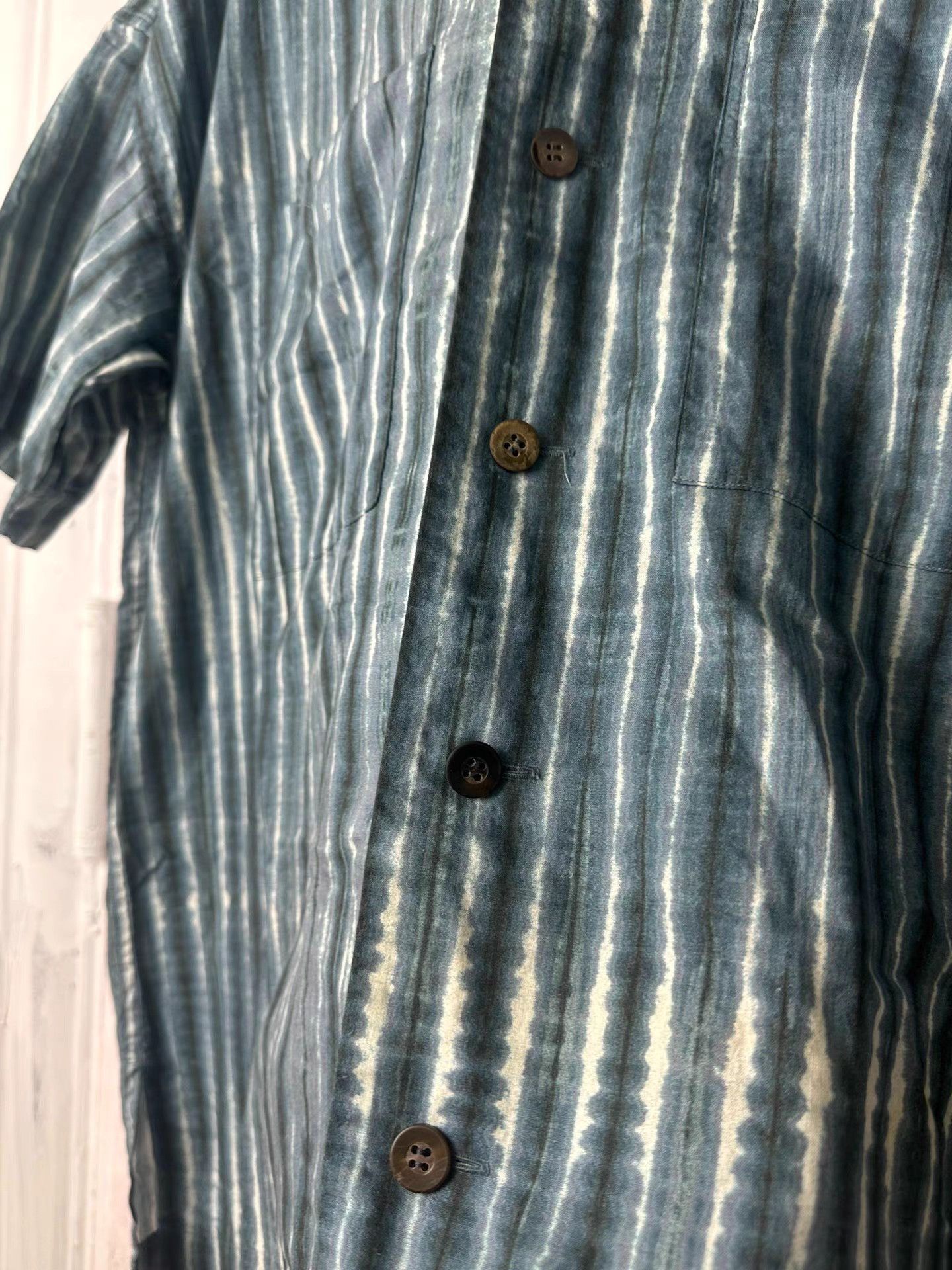 Issey Miyake Issey Miyake Men Tie-Dye Color Changing Short Sleeve K20 Size US L / EU 52-54 / 3 - 5 Thumbnail