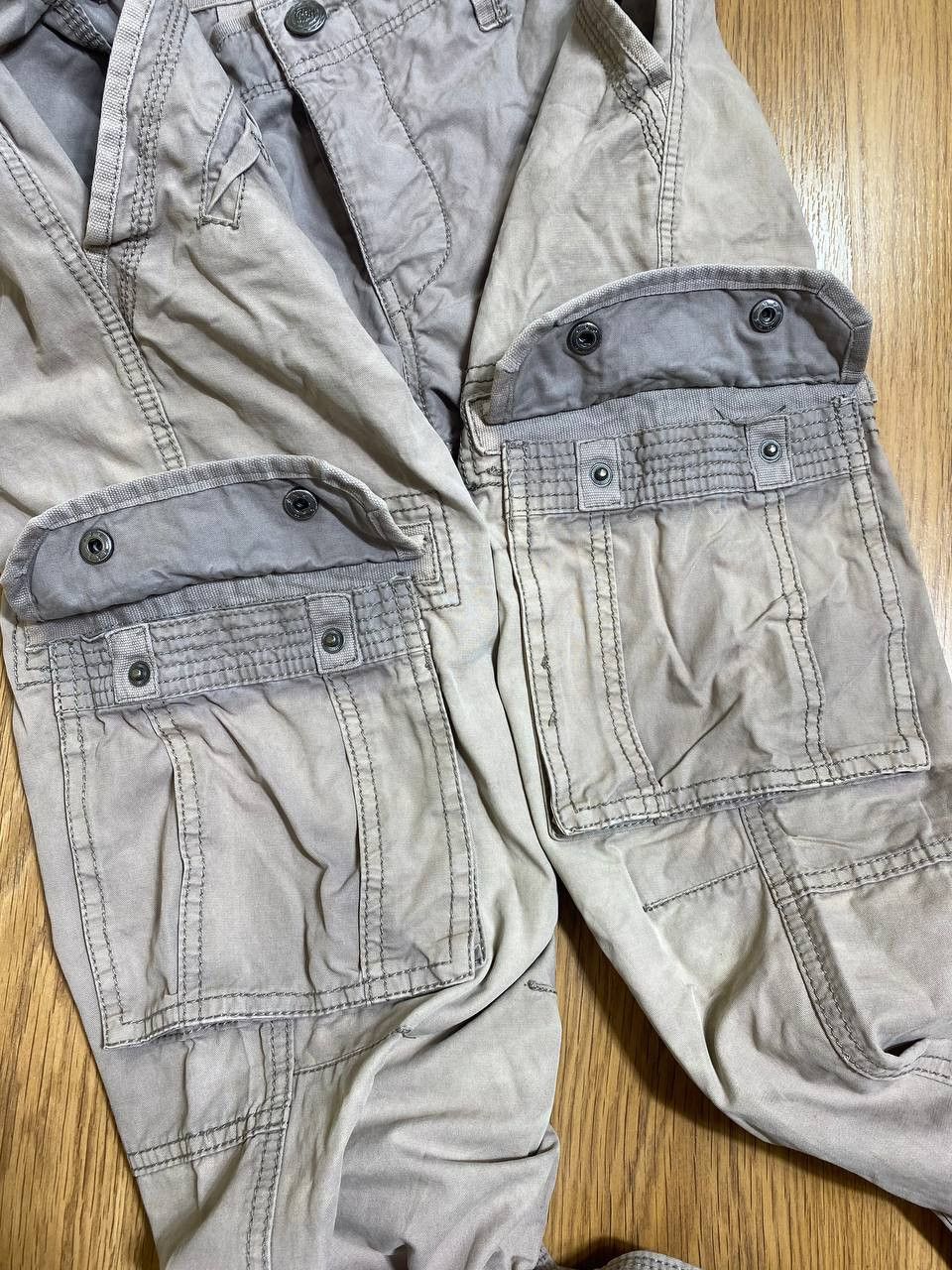 Japanese Brand × Vintage Avant Garde Velvet Multi Pocket Cargo Vintage Brown Pants Size US 34 / EU 50 - 7 Thumbnail