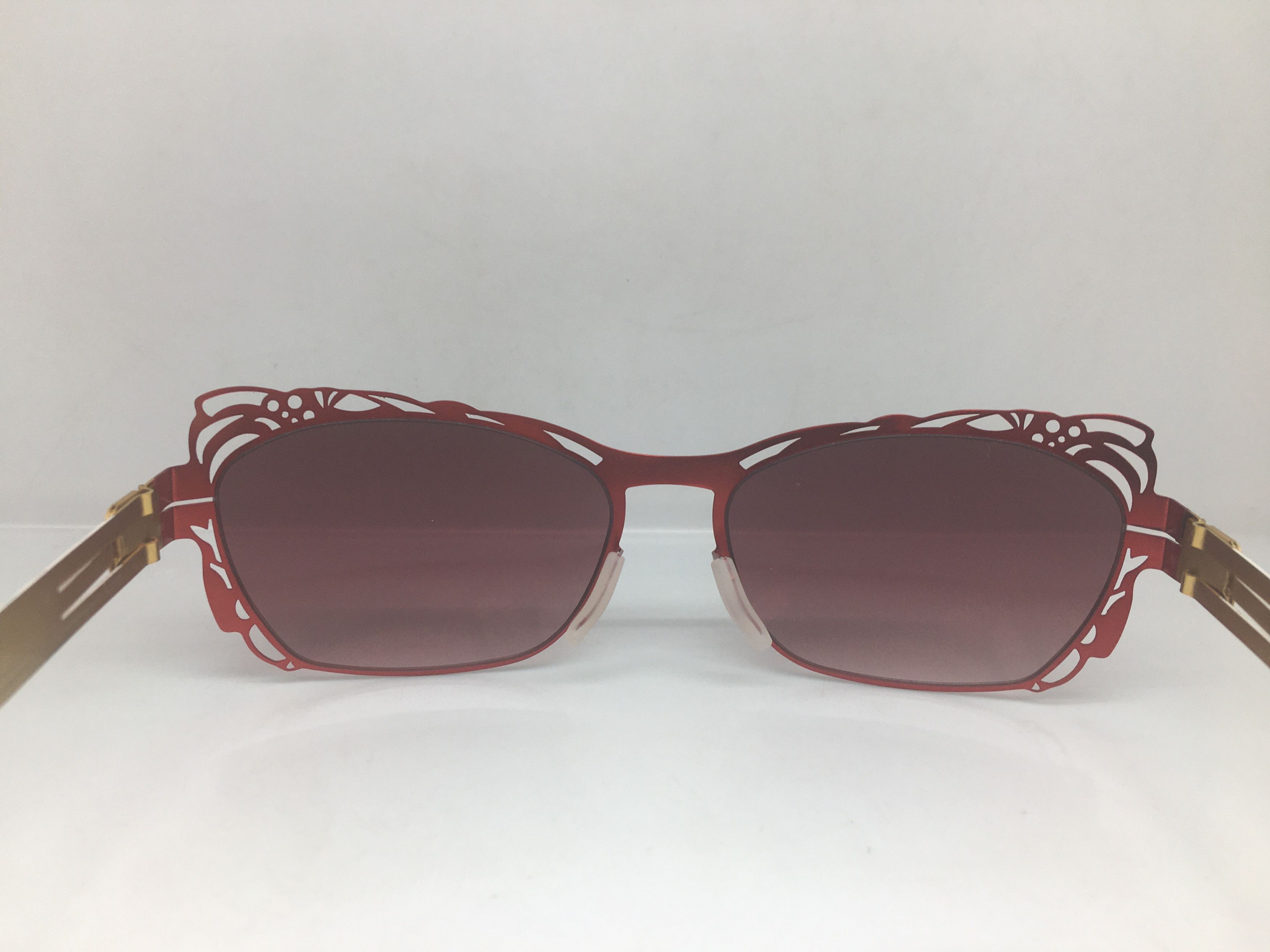 Other AC Berlin Red Alloy Cateye Diva Sunglasses Frame Size ONE SIZE - 3 Thumbnail