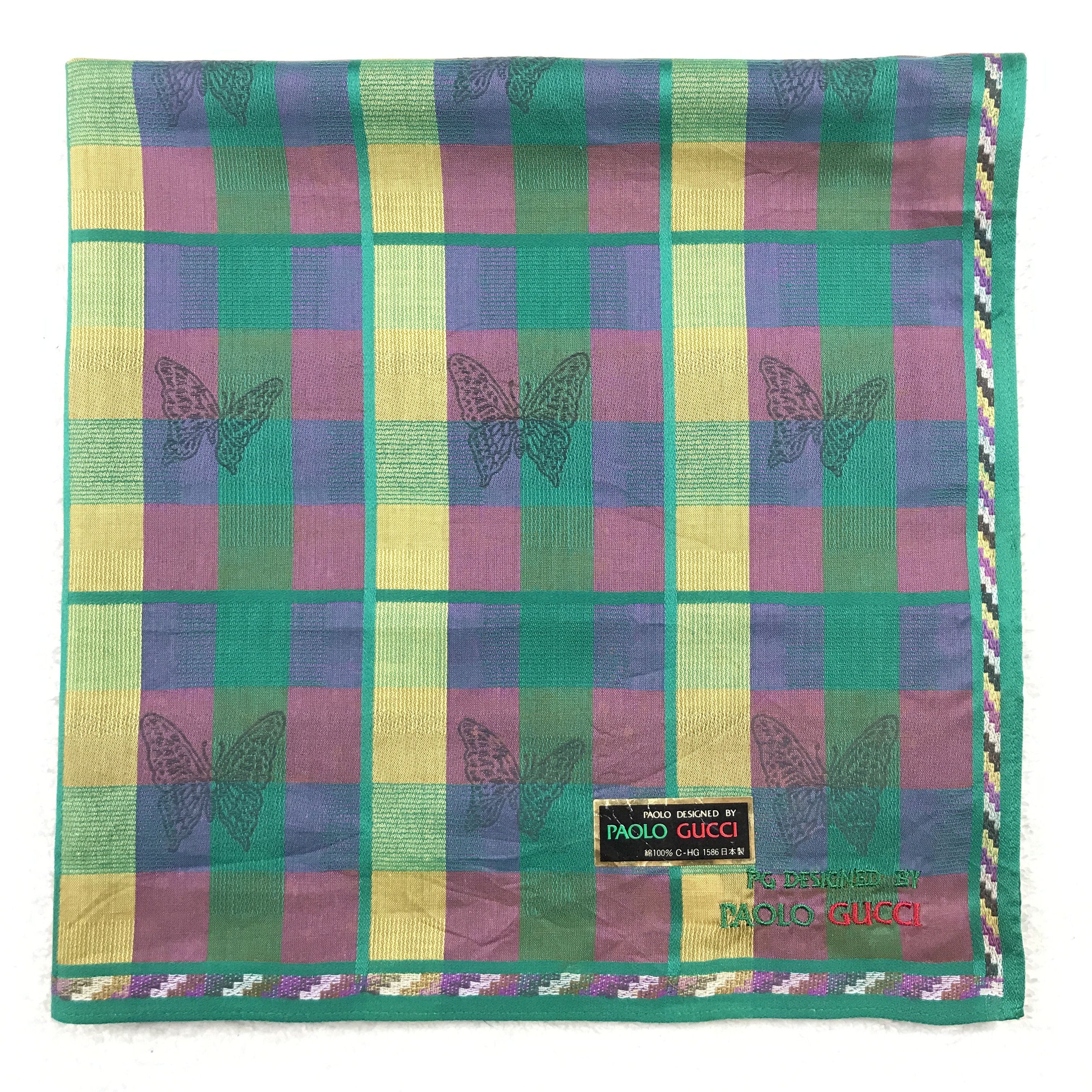 Paolo Gucci × Vintage Vintage Paolo Gucci Bandana Neckerchief Handkerchief Size ONE SIZE - 2 Thumbnail