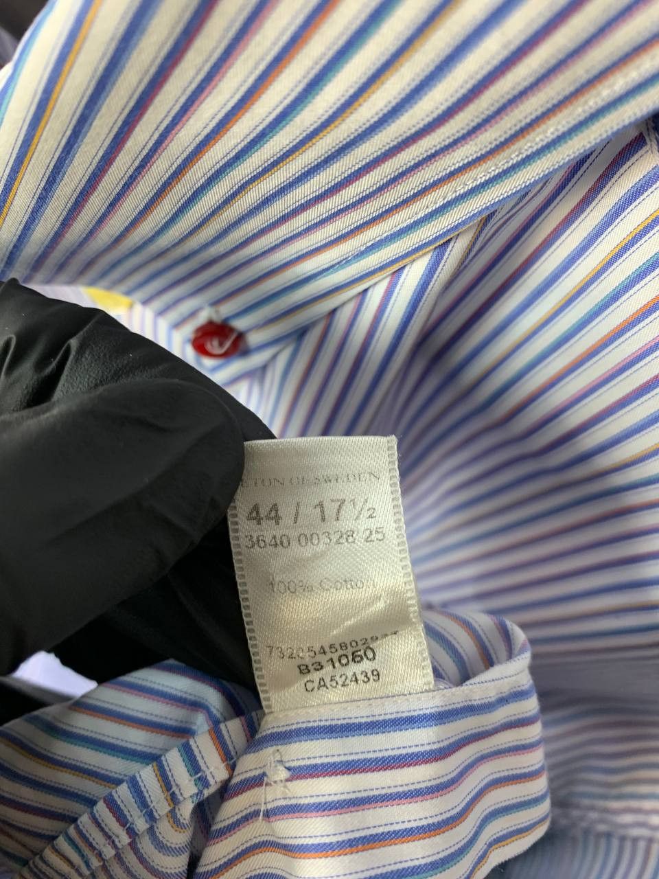 Eton ETON Contemporary Striped Shirt Multicolor Buttons Luxury Size US XL / EU 56 / 4 - 13 Thumbnail