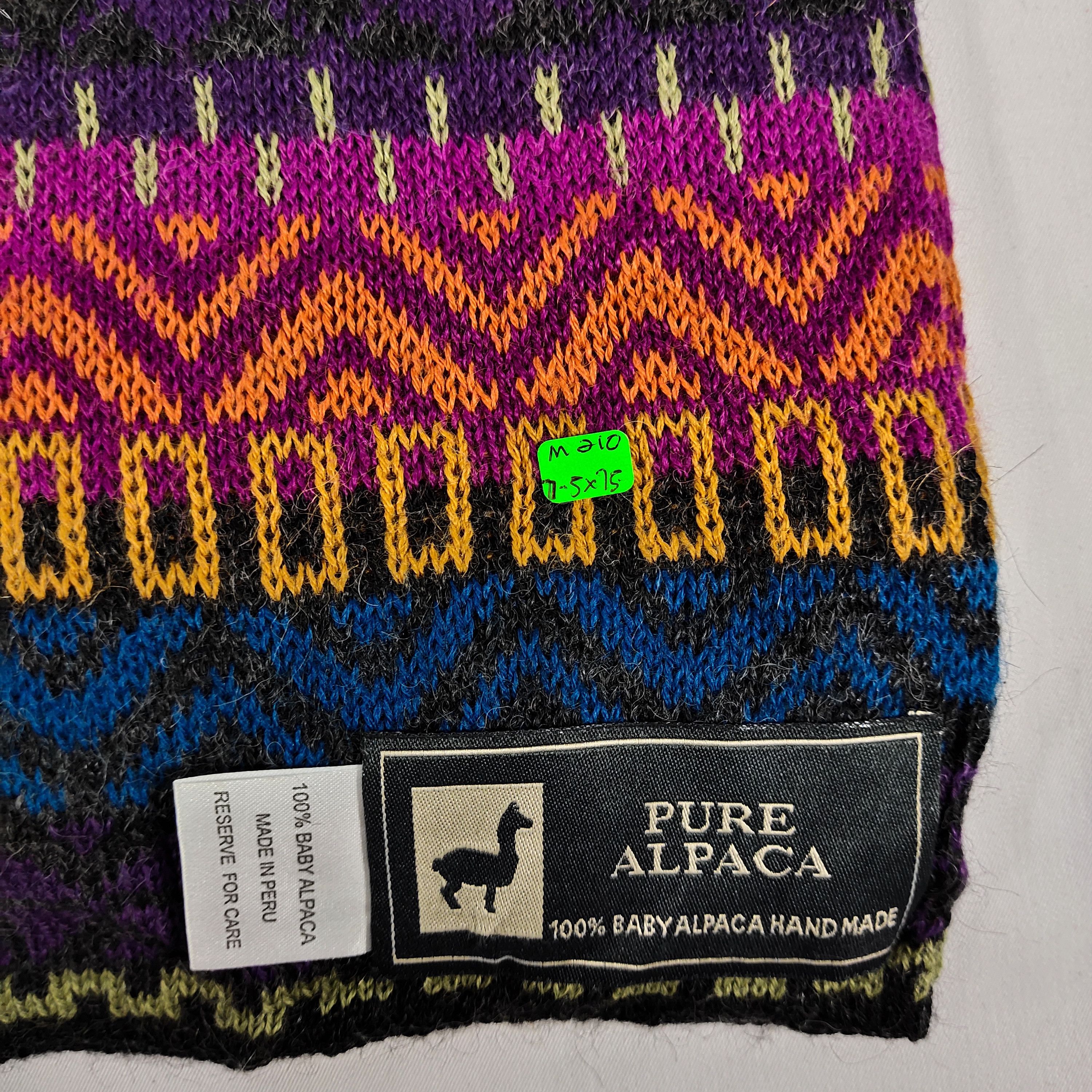 Vintage Pure Alpaca Scarf / Muffler / Neckwear Size ONE SIZE - 4 Thumbnail