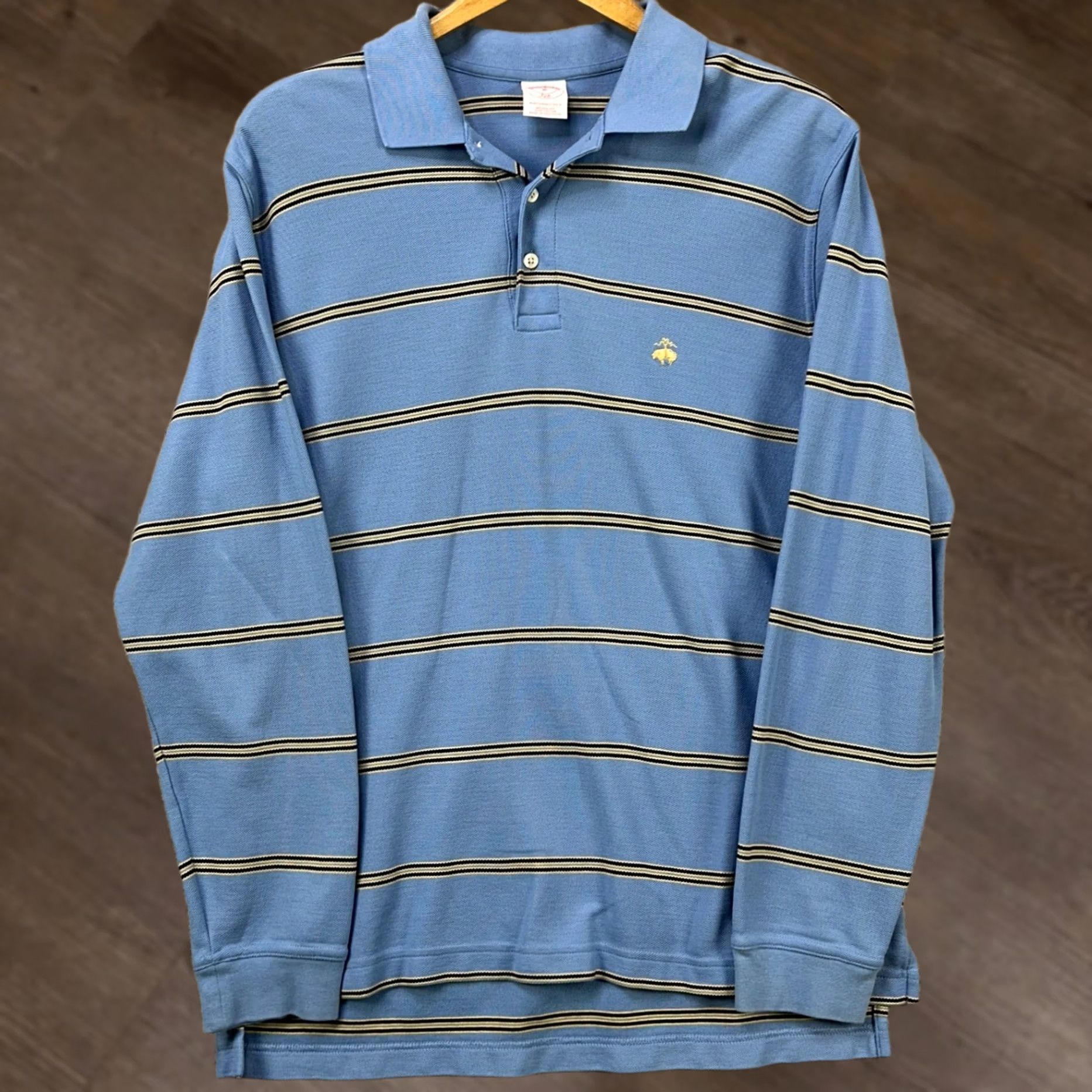 Brooks Brothers Brooks Brothers 346 Shirt Performance Polo Mens Medium Blue Rugby Long Sleeve Shirt Mens Medium Blue Rugby Long Sleeve Size US M / EU 48-50 / 2 - 1 Thumbnail