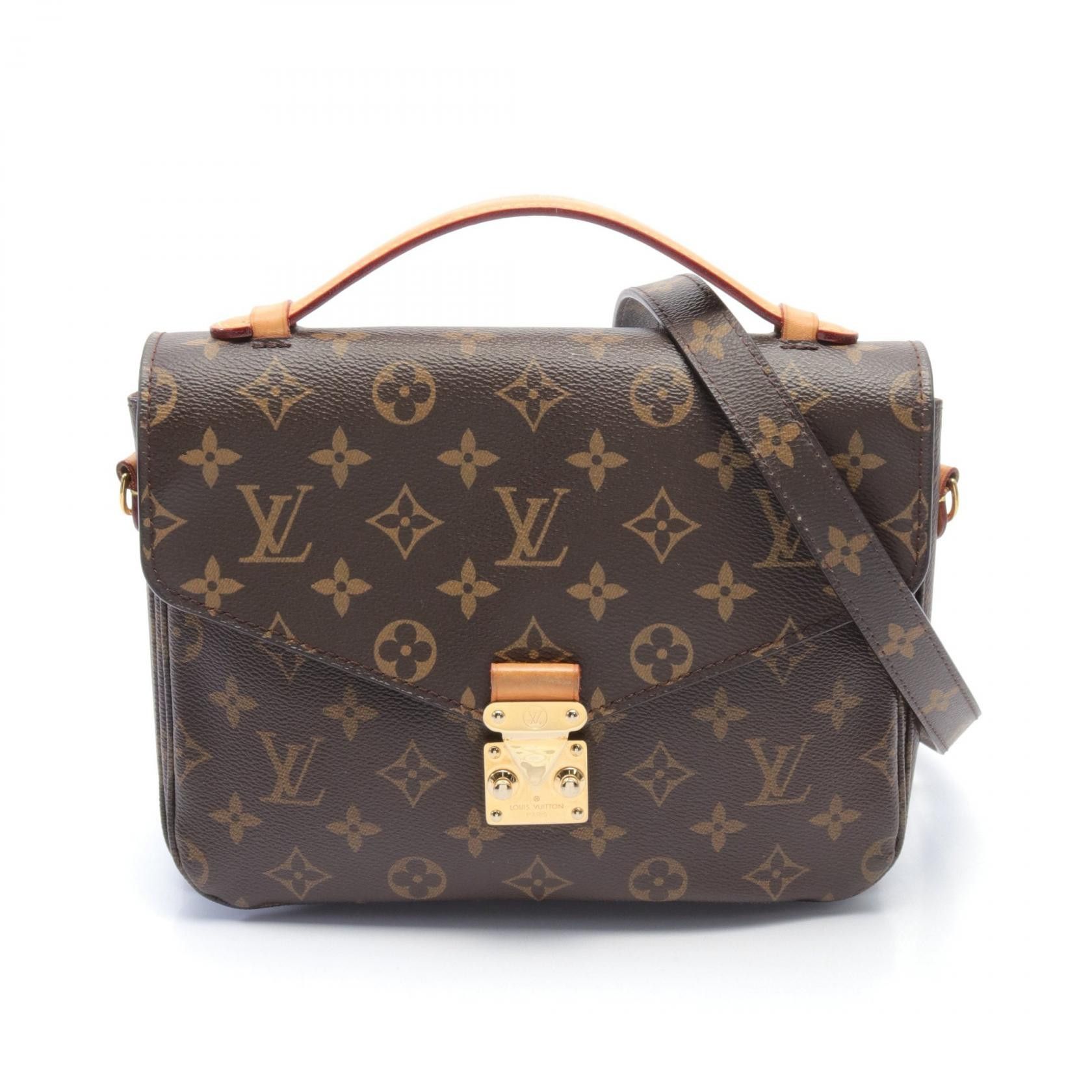 Louis Vuitton Pochette Métis Canvas Handbag M44875 in Very Good Condition