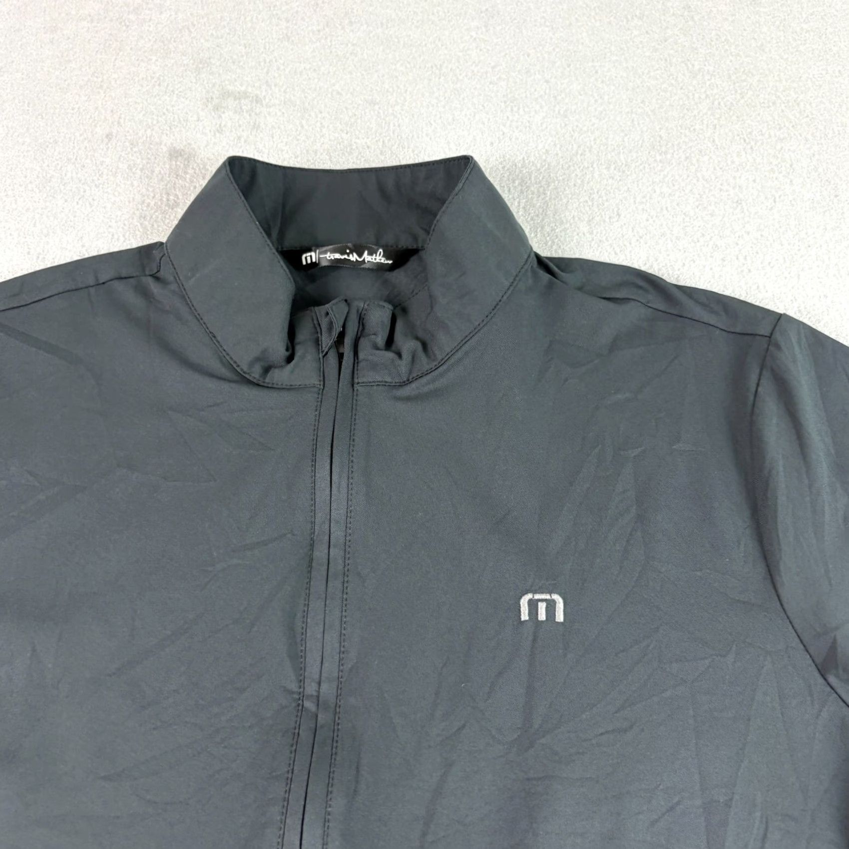 TravisMathew Travis Mathew Surfside Jacket Mens M Black Windbreaker Full Zip Golf Jacket Size US M / EU 48-50 / 2 - 3 Thumbnail