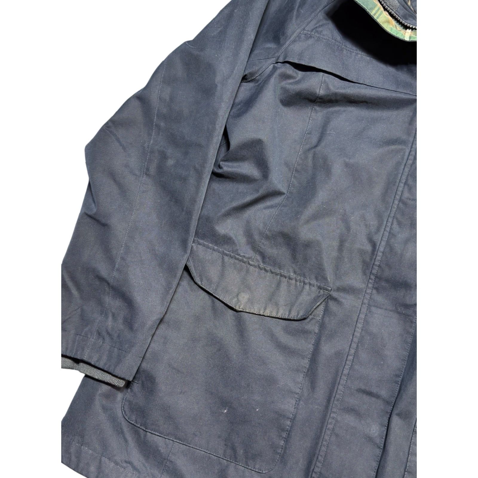 Pendleton Pendleton Sz XL Rain Trench Coat Black Jacket Full Zip Snap Hideaway Hood Size XL / US 12-14 / IT 48-50 - 5 Thumbnail