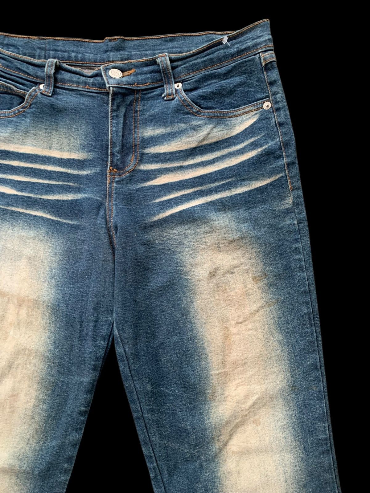 If Six Was Nine × Japanese Brand × Vintage Watch L.A Jeans Flare Vintage Distressed Denim Size 32" / US 10 / IT 46 - 3 Thumbnail