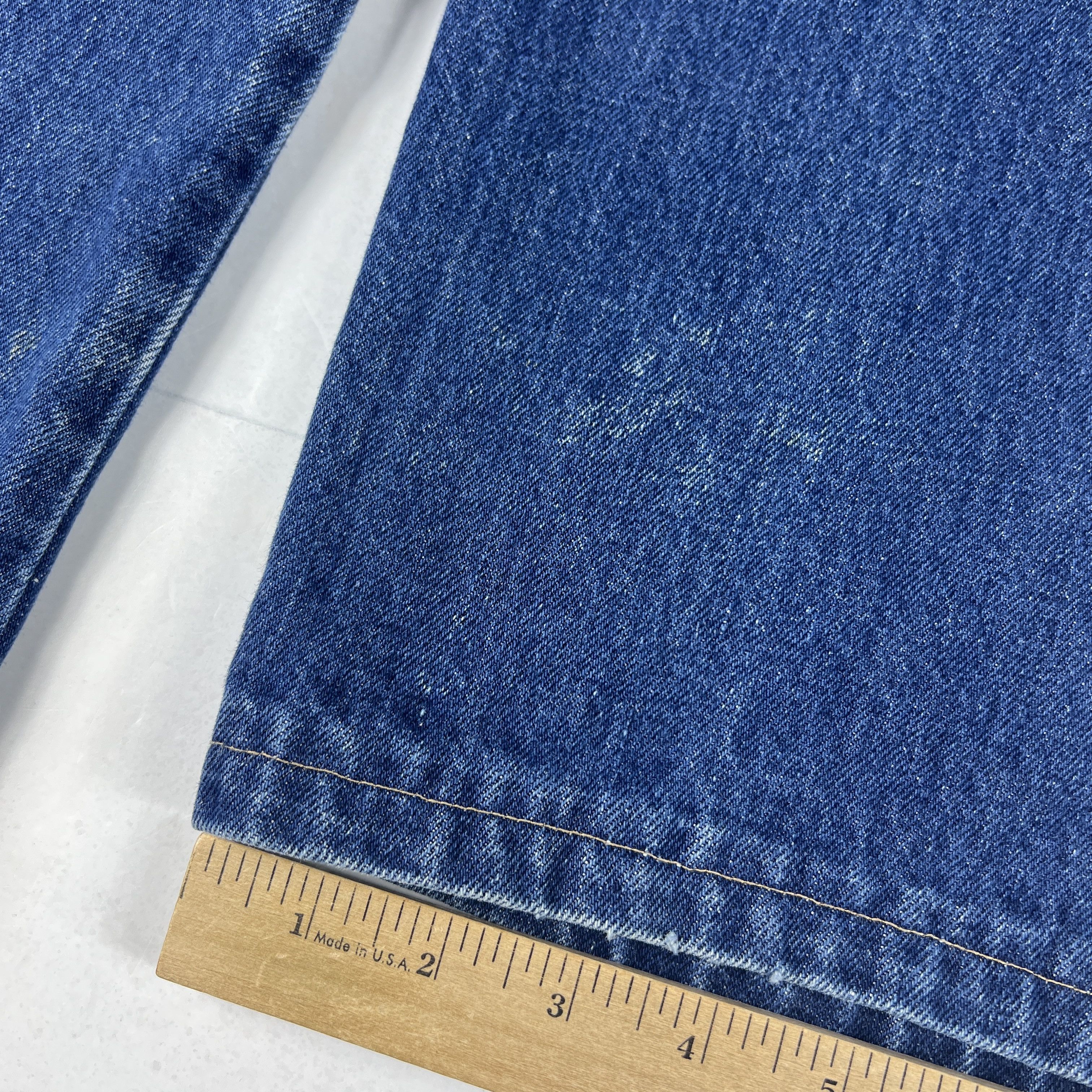 Calvin Klein VTG 80s Calvin Klein Jeans High Rise Straight Blue Denim Size 28" / US 6 / IT 42 - 4 Thumbnail