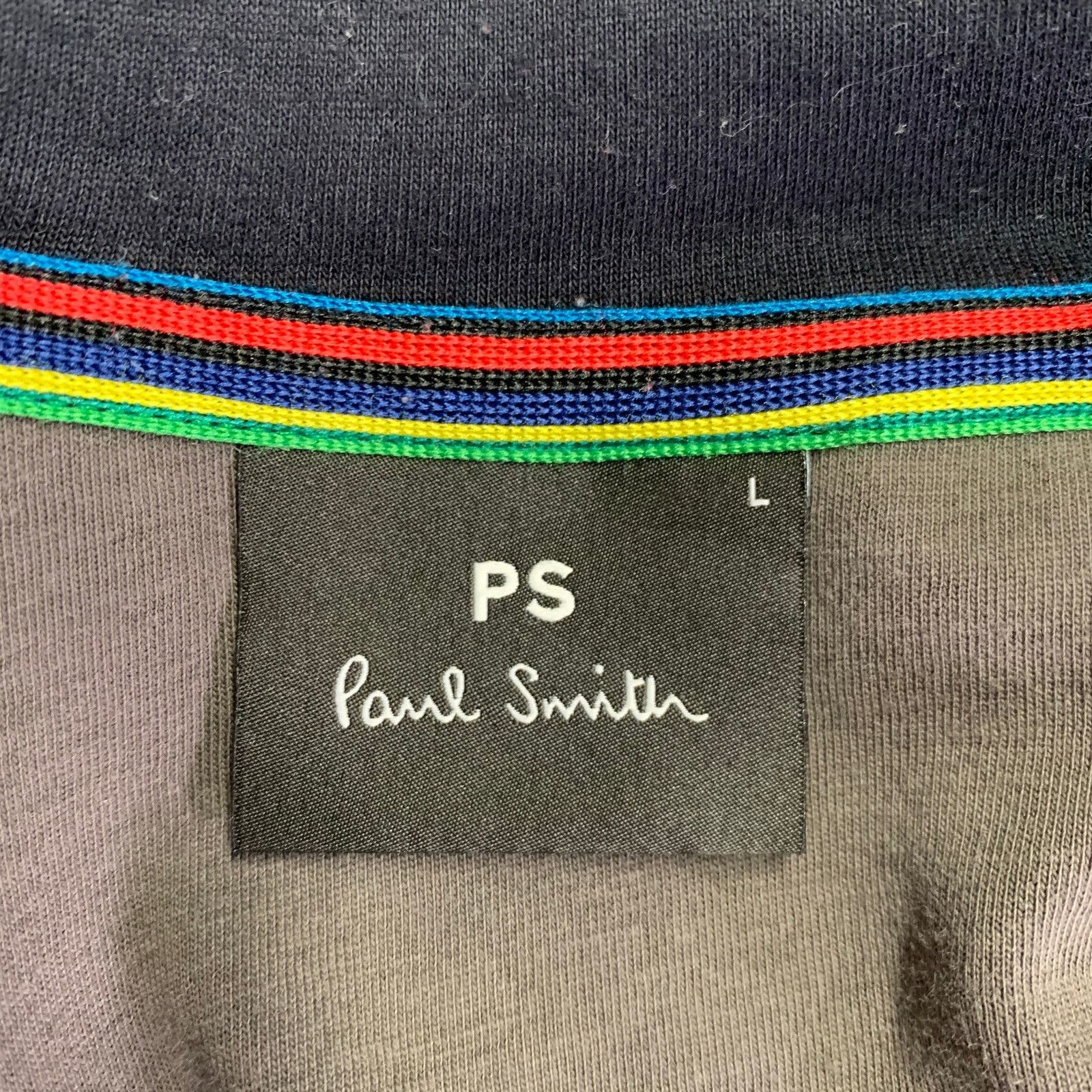 Paul Smith Size L Black Multi Color Cotton Blend Zip Up Sweatshirt Size US L / EU 52-54 / 3 - 4 Thumbnail