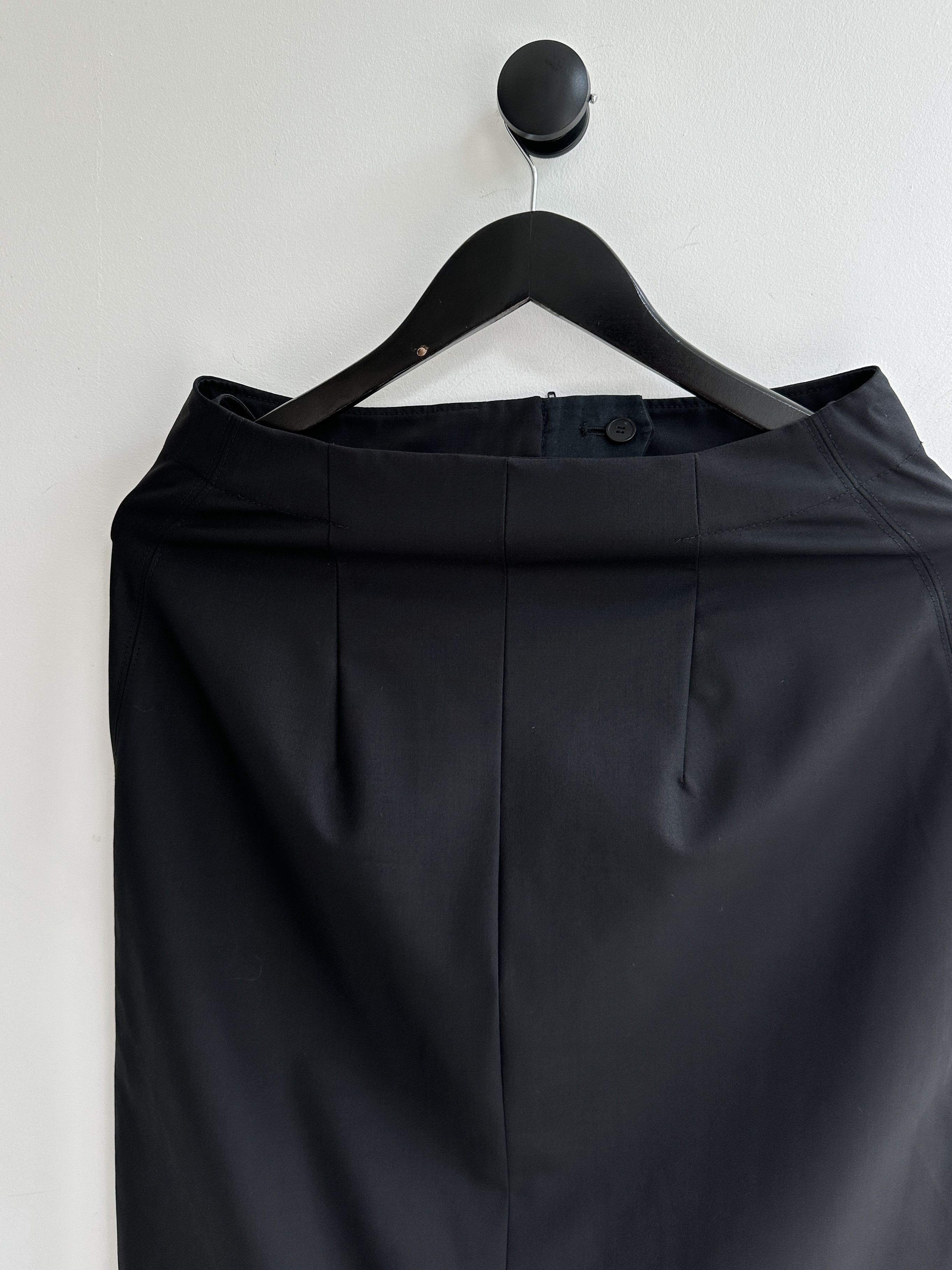 Jil Sander Jil Sander Midi Black Skirt Size 27" / US 4 / IT 40 - 3 Thumbnail