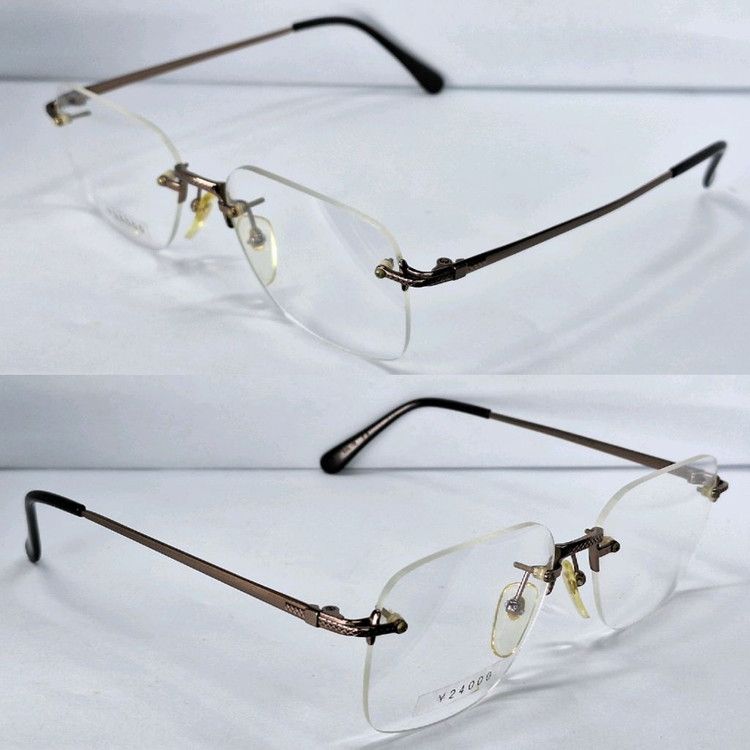 Vintage Charmant Axia 658 HOYA Excellence Titan Rimless Frame Japan Size ONE SIZE - 4 Thumbnail