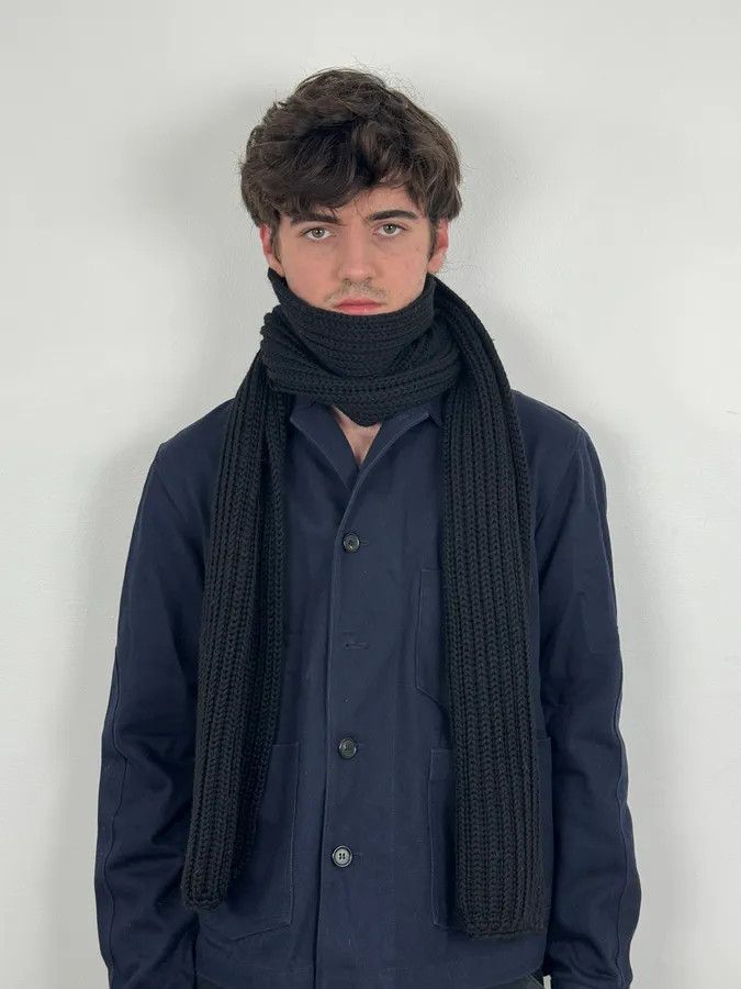 Prada AW2005 Prada Dark Wool Classy Scarf Size ONE SIZE - 2 Thumbnail