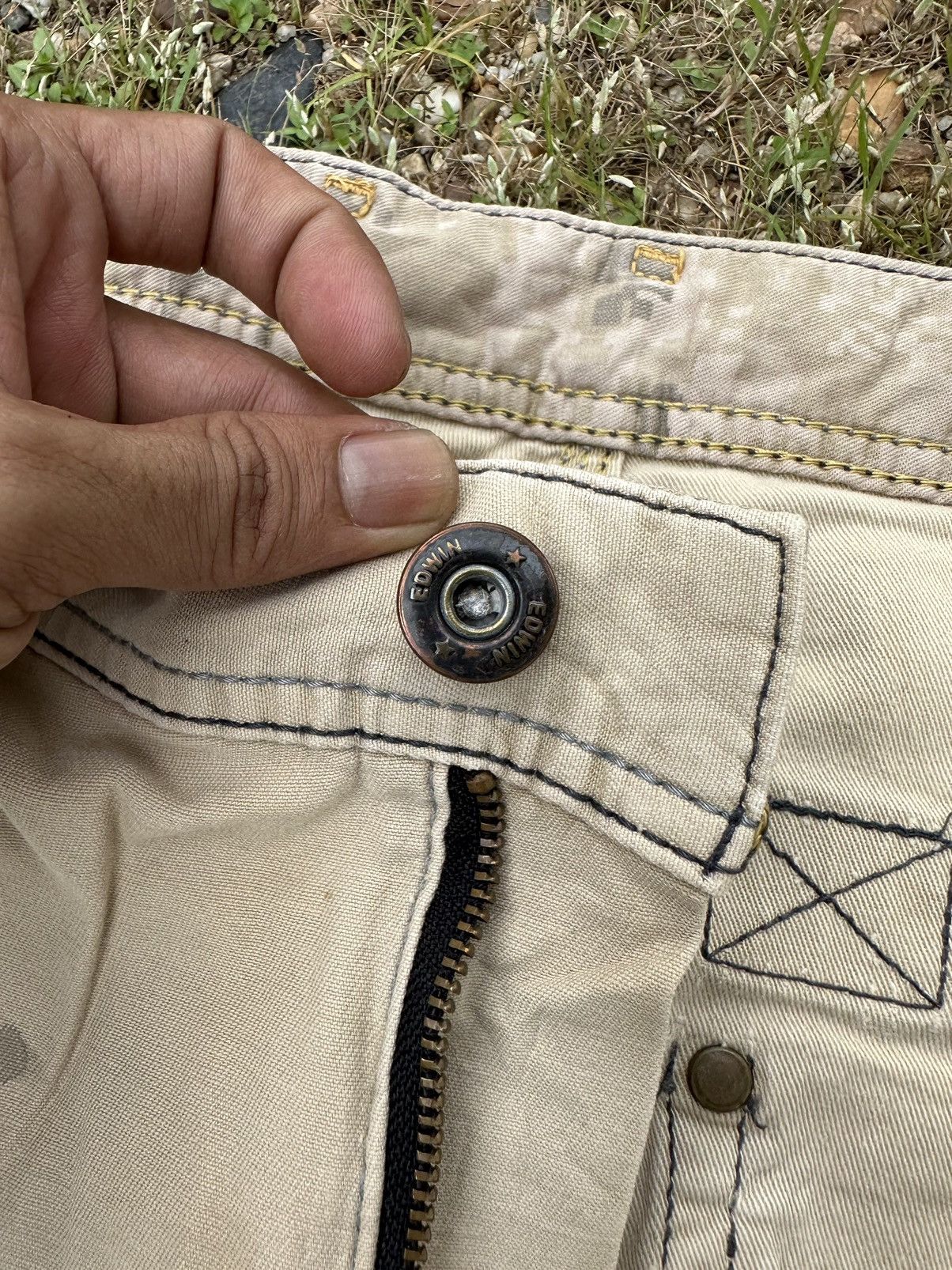Infinite Archives VINTAGE EDWIN EFUNCTION CURVE/BANANA LEG PANTS MADE IN JAPAN Size US 35 - 9 Thumbnail