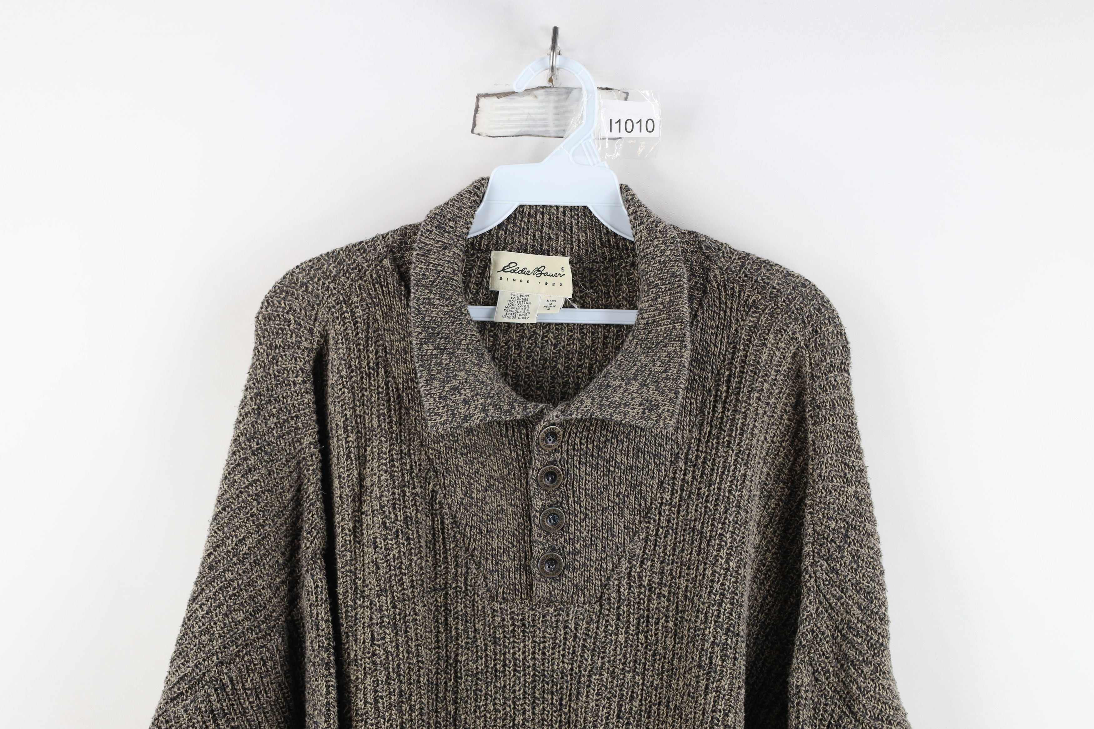 Eddie Bauer Vintage 90s Eddie Bauer Ribbed Knit Collared Sweater USA Size US M / EU 48-50 / 2 - 2 Thumbnail