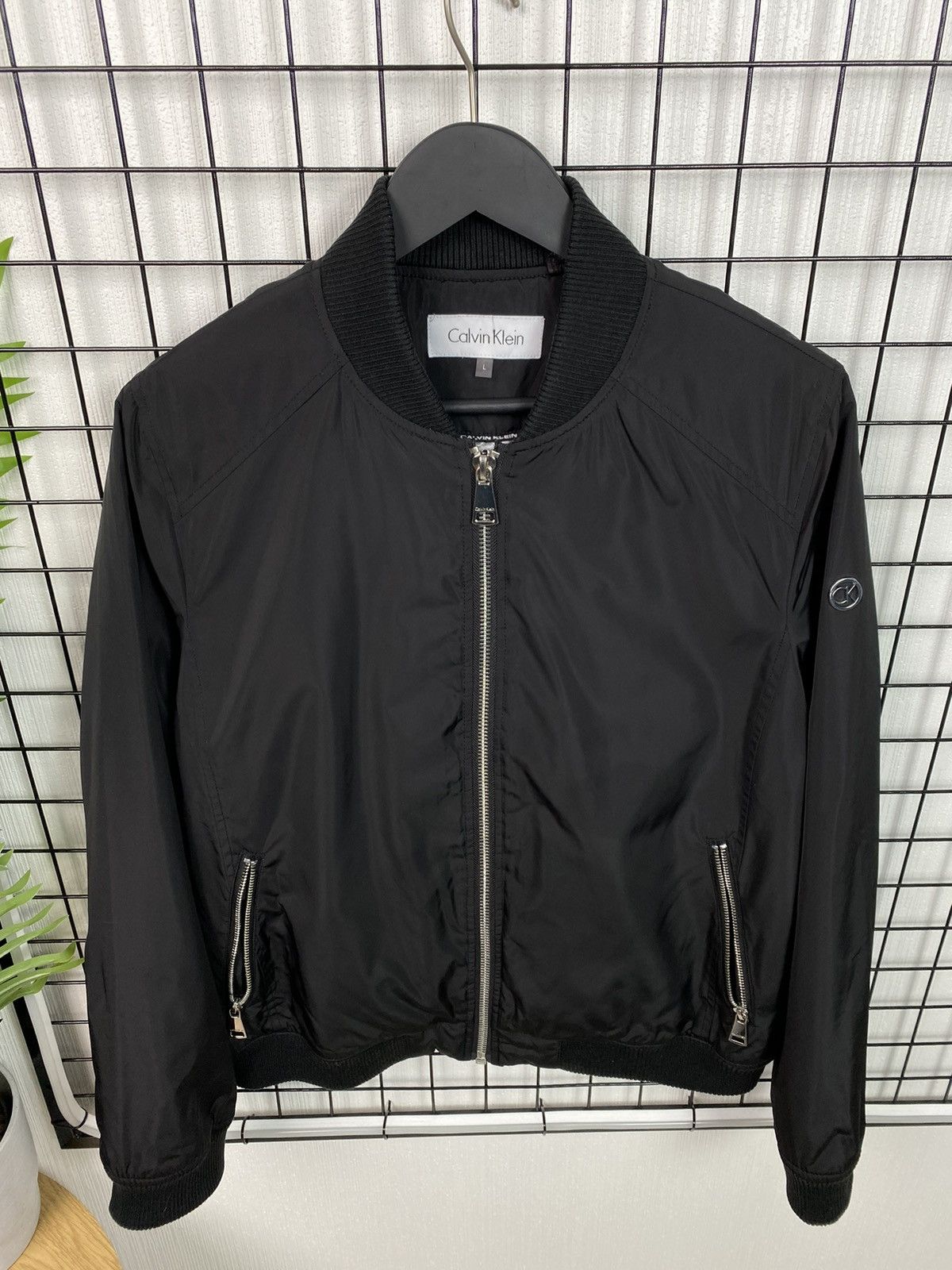 Calvin Klein Calvin Klein Bomber jacket Black Men L size basic Size US L / EU 52-54 / 3 - 4 Thumbnail