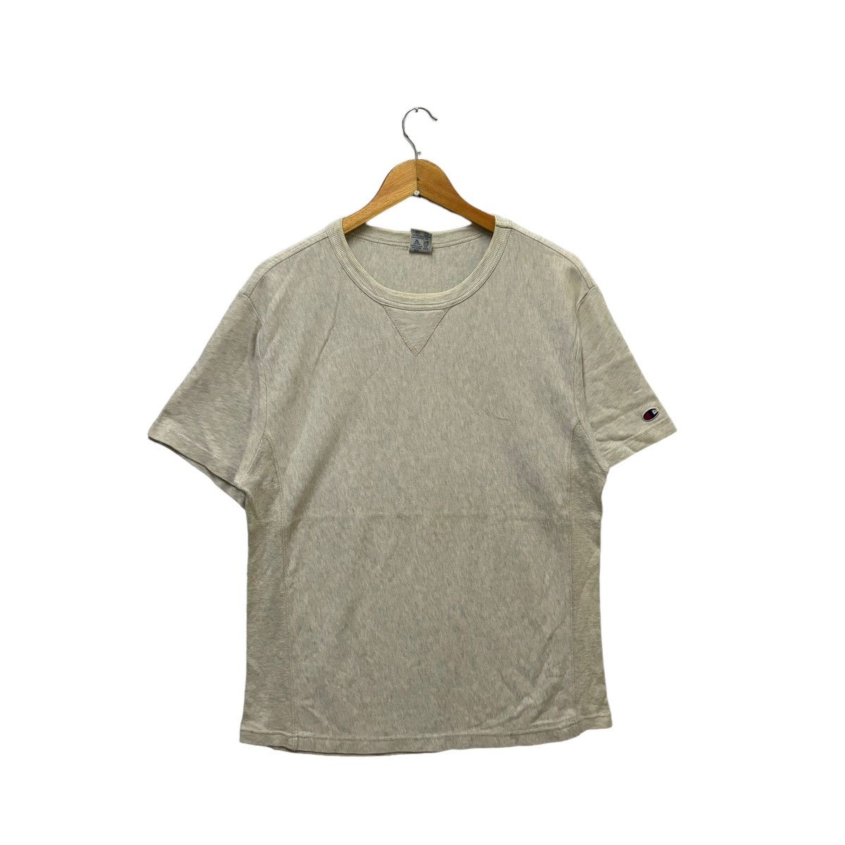 Champion × Japanese Brand Vintage Champion Reverse Weave Plain Tshirt Size US L / EU 52-54 / 3 - 1 Thumbnail