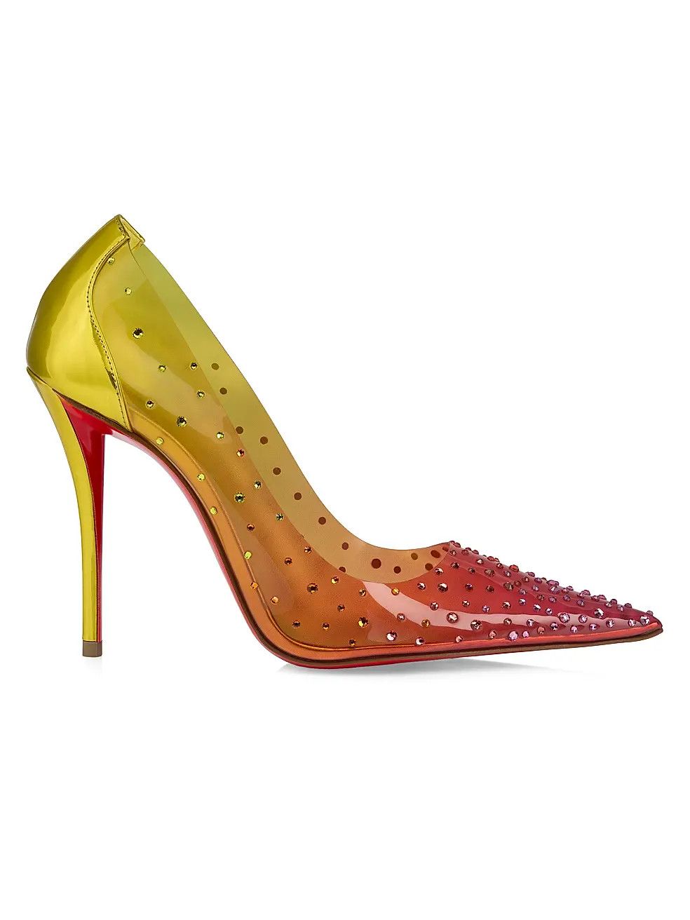 Christian Louboutin os11x0126 Miss Z 100mm Degrastrass PVC Pumps in Multicolor Size US 9.5 / IT 39.5 - 1 Thumbnail