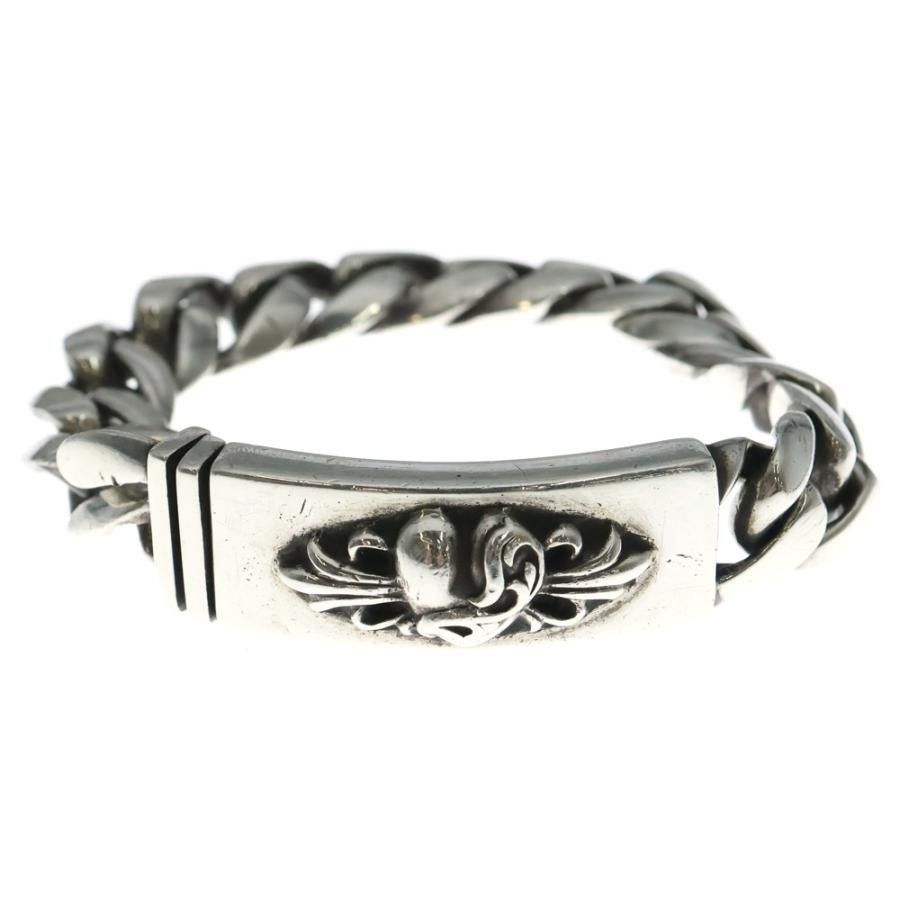 Chrome Hearts 14LINK Chrome Hearts Floral Heart ID Bracelet Size ONE SIZE - 4 Thumbnail