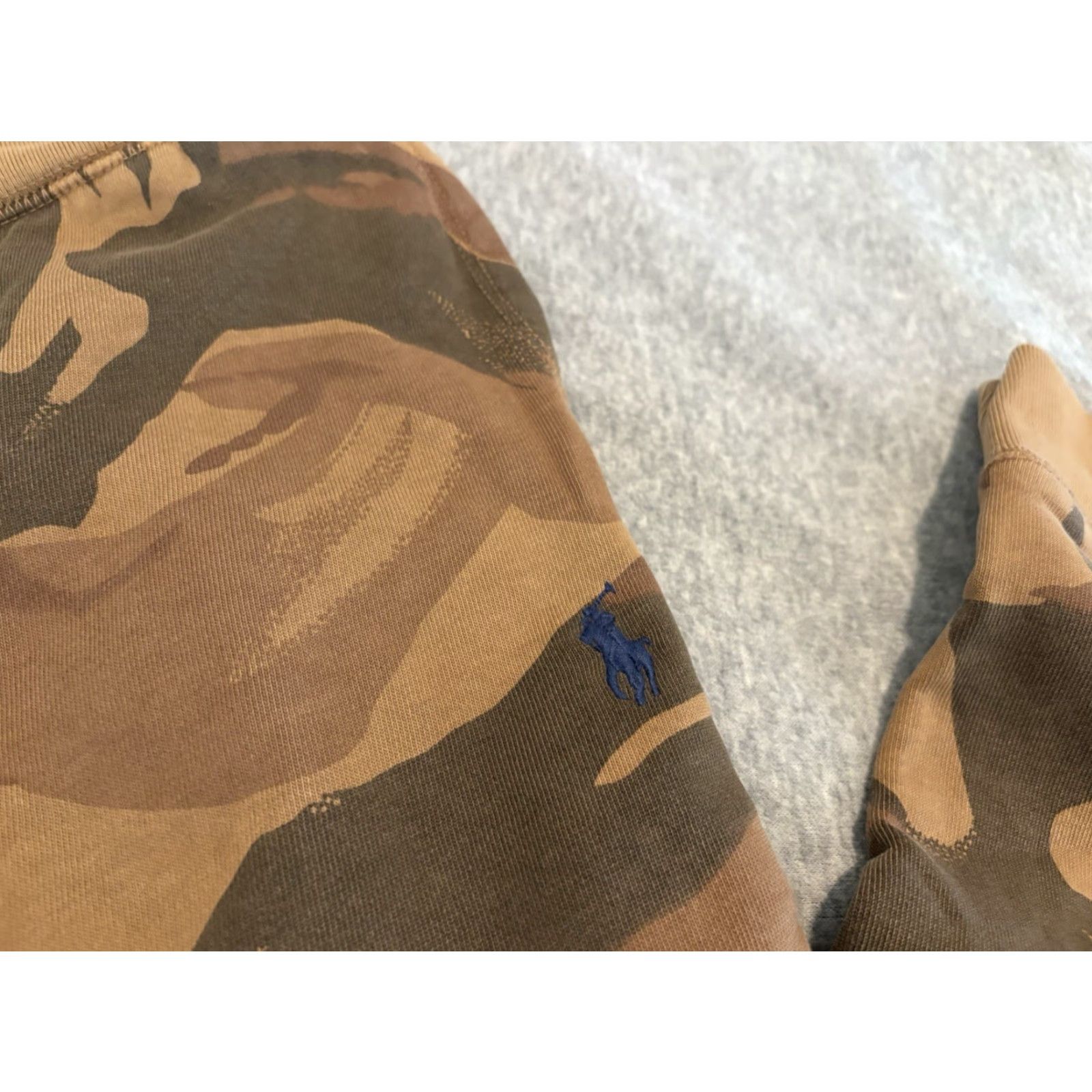 Polo Ralph Lauren Polo Ralph Lauren Denim & Supply Sweatpants Pants Brown Camo L Mens Regular Drawstring Fleece Cotton Polyester Pants Brown Camouflage Large Size US L / EU 52-54 / 3 - 5 Thumbnail
