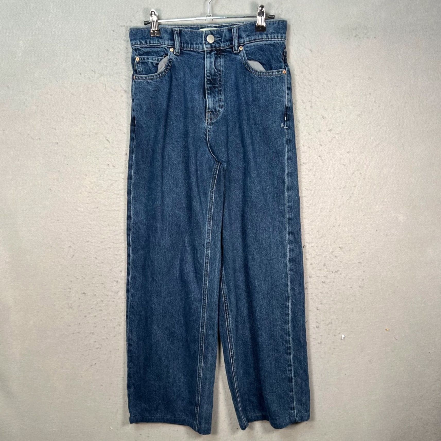 DL1961 DL1961 Womens Jeans Size 25 High-Waisted Wide-Leg Blue Denim Cotton 5-Pocket DL1961 Womens Jeans Wide-Leg Blue Size 27" / US 4 / IT 40 - 2 Thumbnail