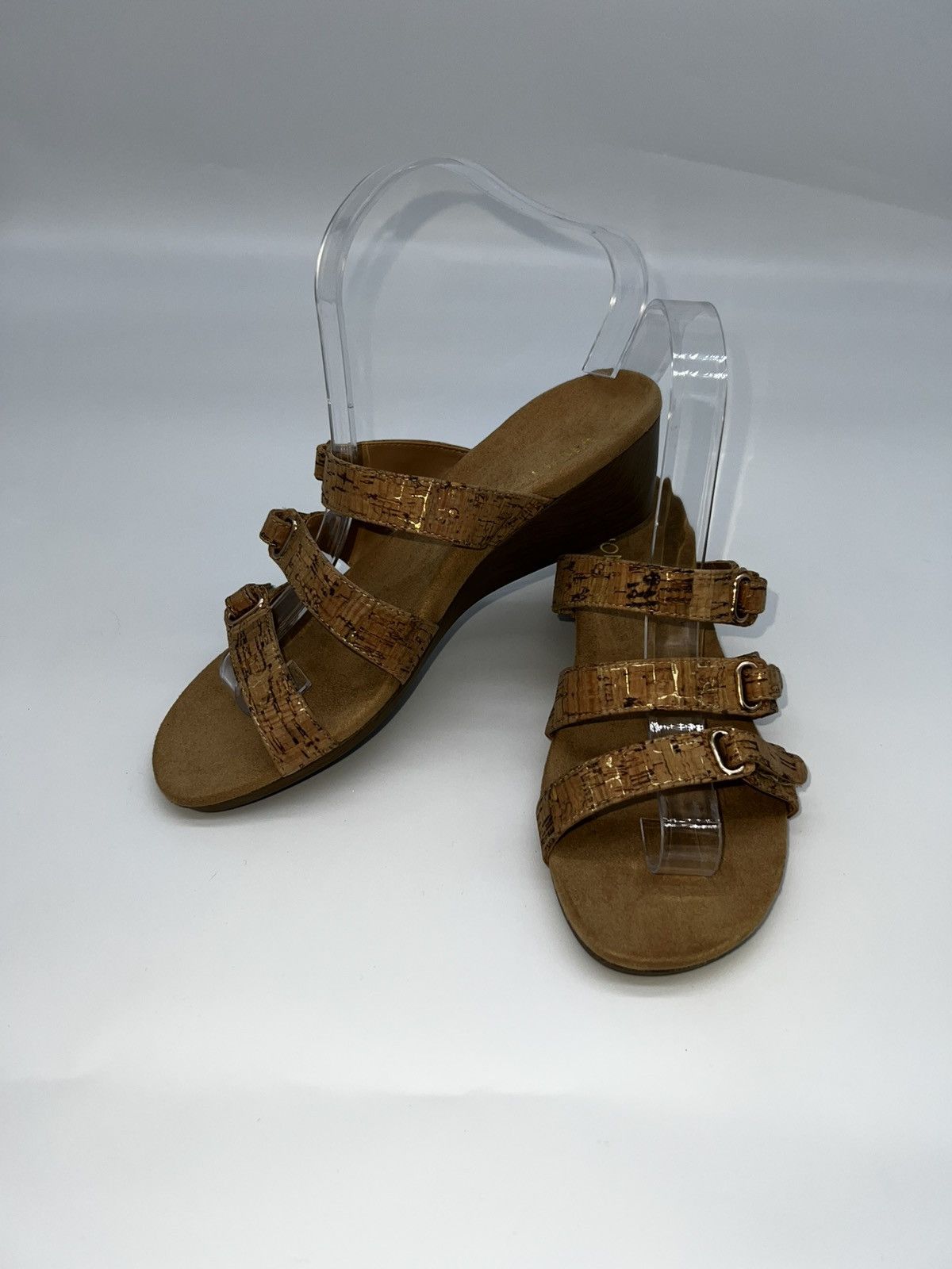 Vionic Vionic Women's Strappy Wedge Sandals Tan Size 8 Casual Size US 8 / IT 38 - 7 Thumbnail