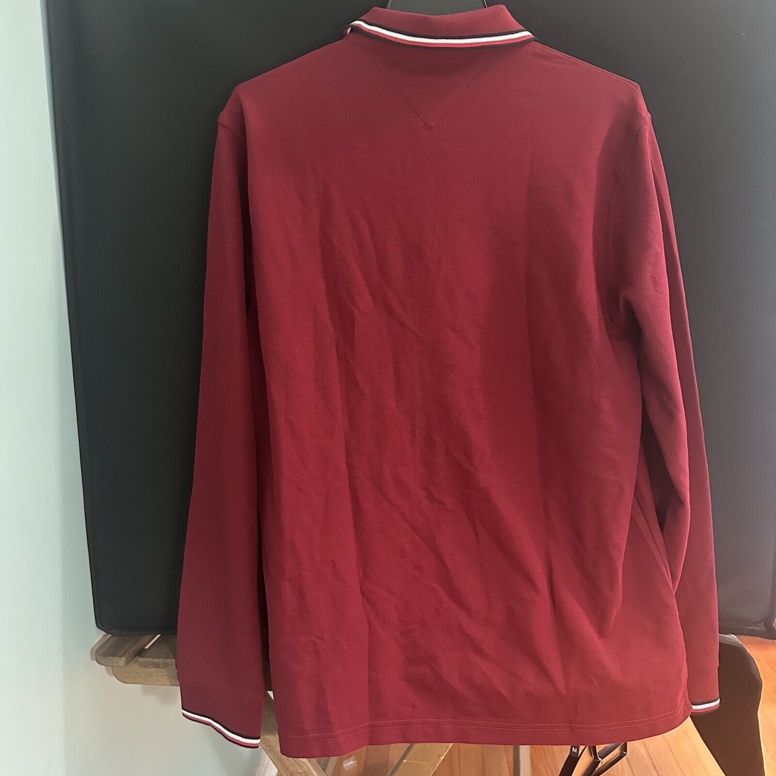 Tommy Hilfiger NEW Tommy Hilfiger Men's Long Sleeve Regular Fit Polo Large Size US L / EU 52-54 / 3 - 6 Thumbnail