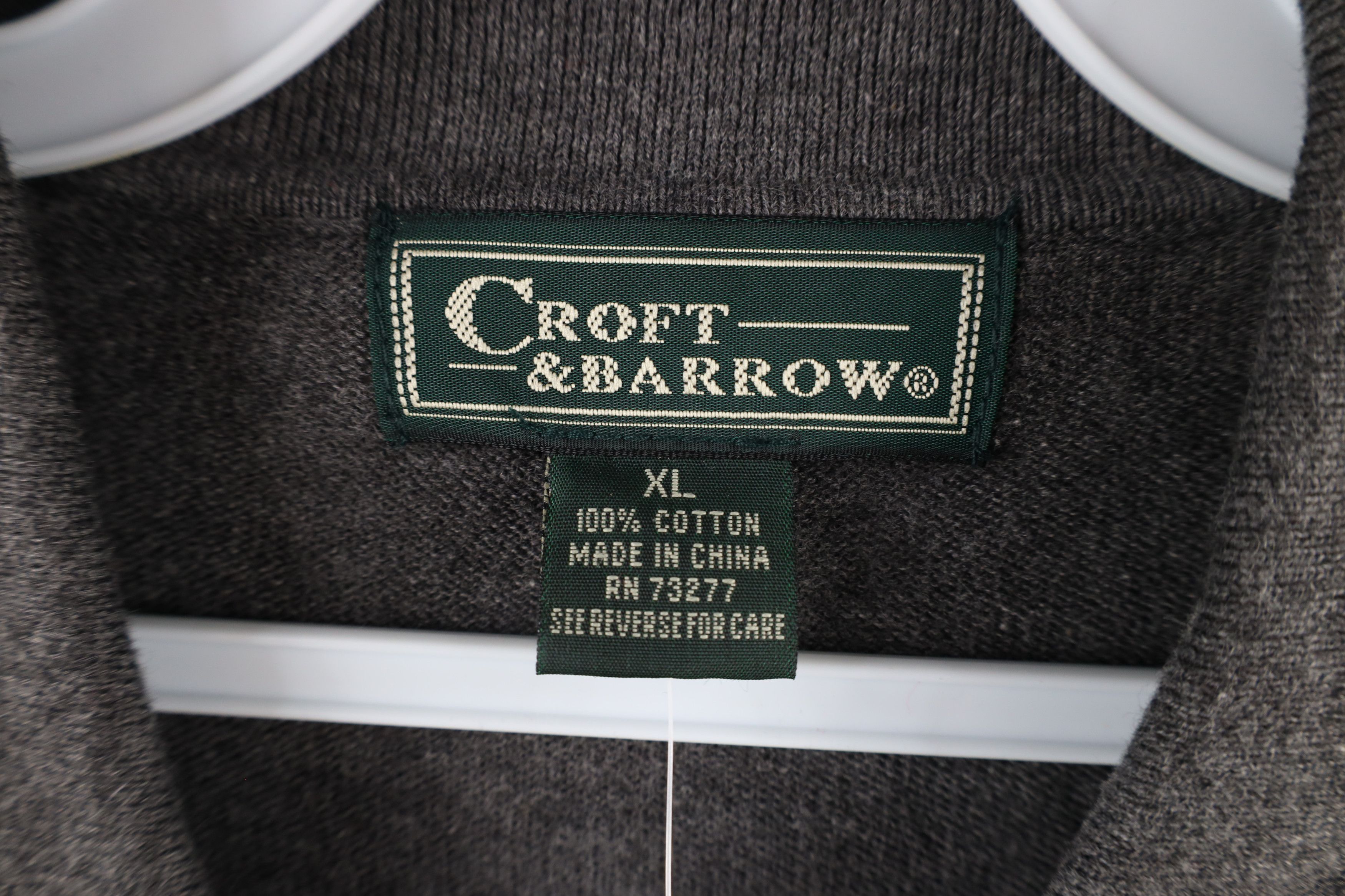 Vintage Deadstock Vintage 90s Streetwear Collared Pullvoer Sweater Size US XL / EU 56 / 4 - 4 Thumbnail