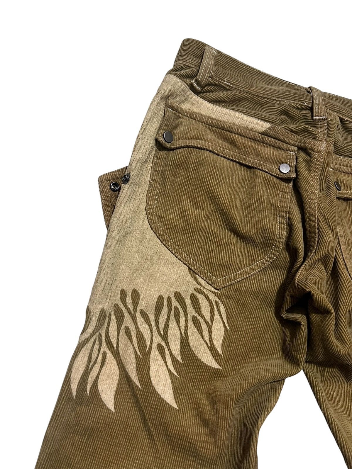 Nicole club flame corduroy flared pants