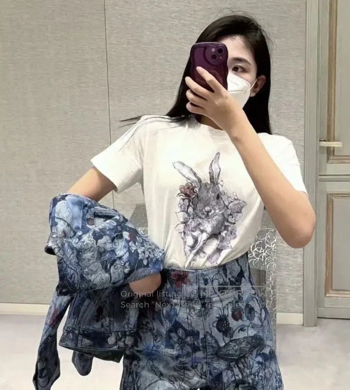 Dior Dior XS Blue Floral Cotton Shorts . Size 22" - 9 Thumbnail