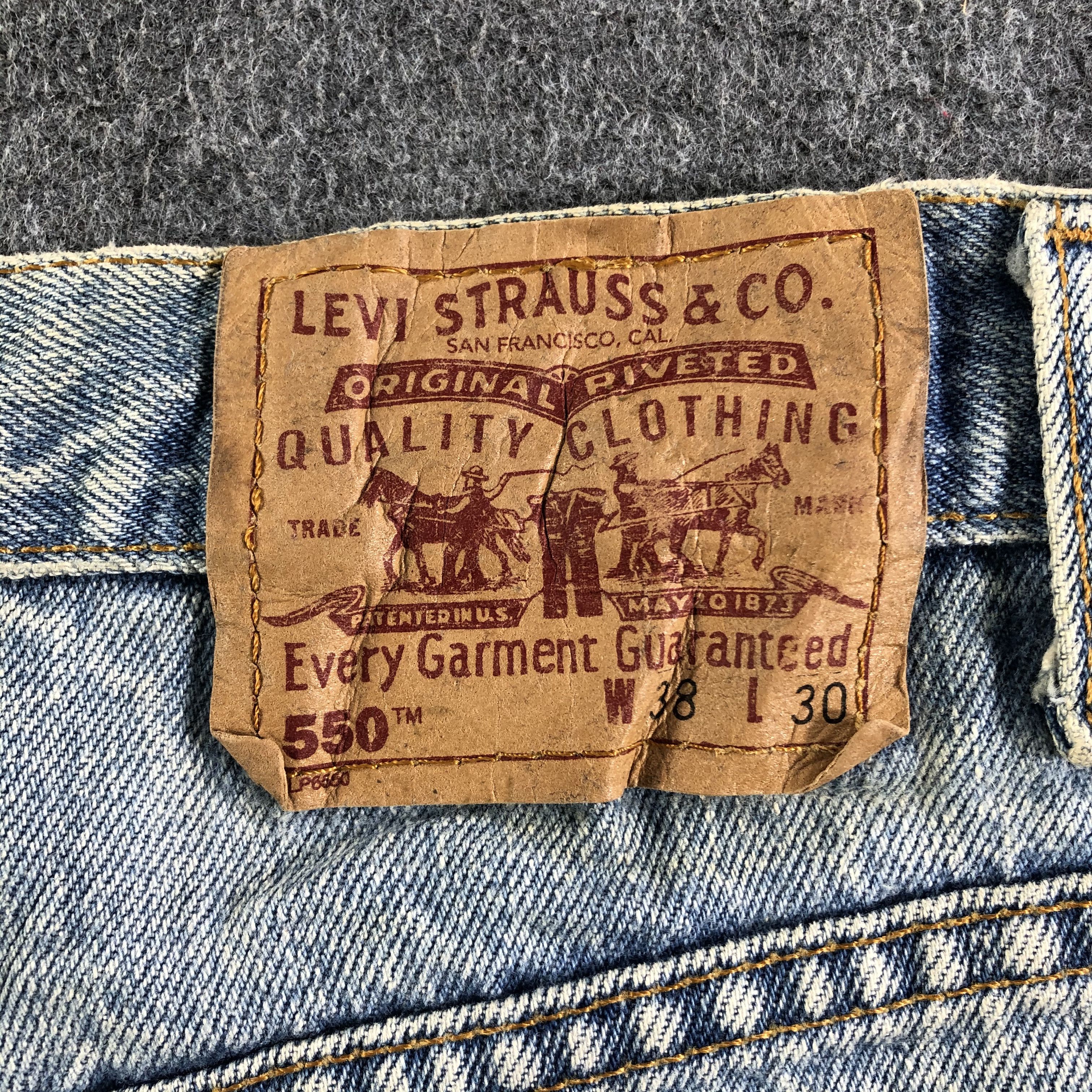 Levi's Vintage 90s Blue Wash Levis 550 Jeans-J3154 Size US 39 - 5 Thumbnail