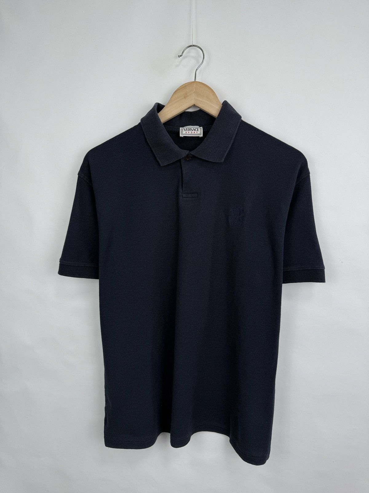 Versace 🇮🇹 Vintage 90s Versace Sport Jeans Couture Polo T-Shirt Y2K Size US M / EU 48-50 / 2 - 3 Thumbnail