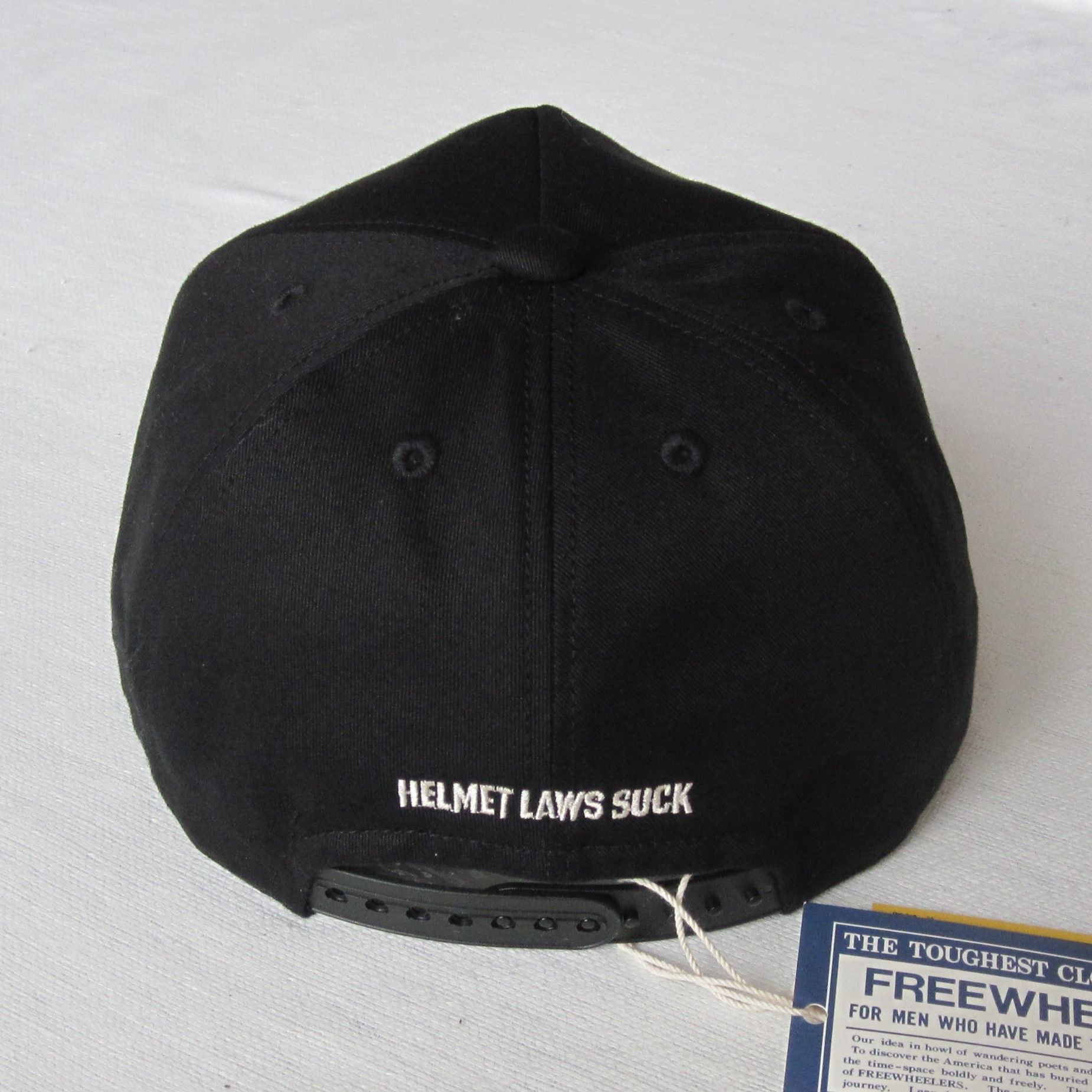 Freewheelers × Japanese Brand Snapback Trucker Cap ”HELMET LAWS SUCK” Size ONE SIZE - 6 Thumbnail