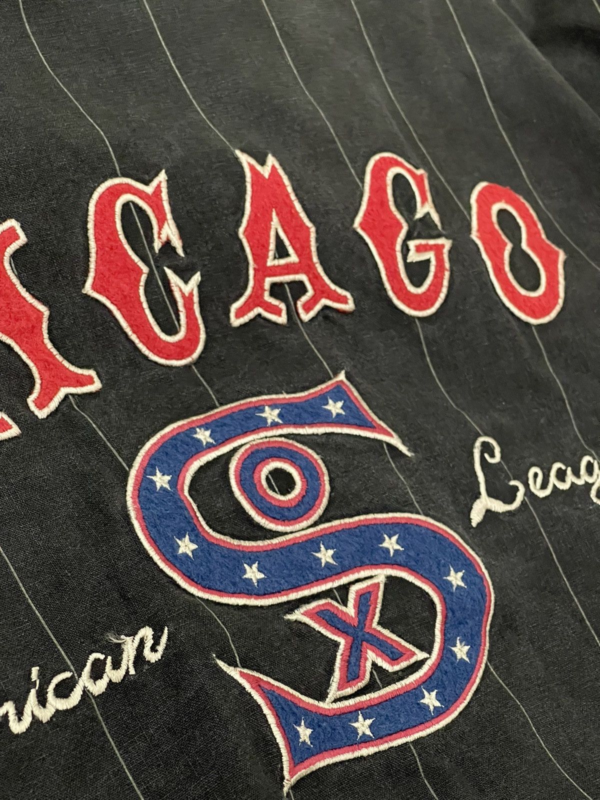 Sports Specialties Reversible Vtg 90s Chicago White Sox MLB Varsity Jacket 5🟩6 Size US L / EU 52-54 / 3 - 20 Thumbnail