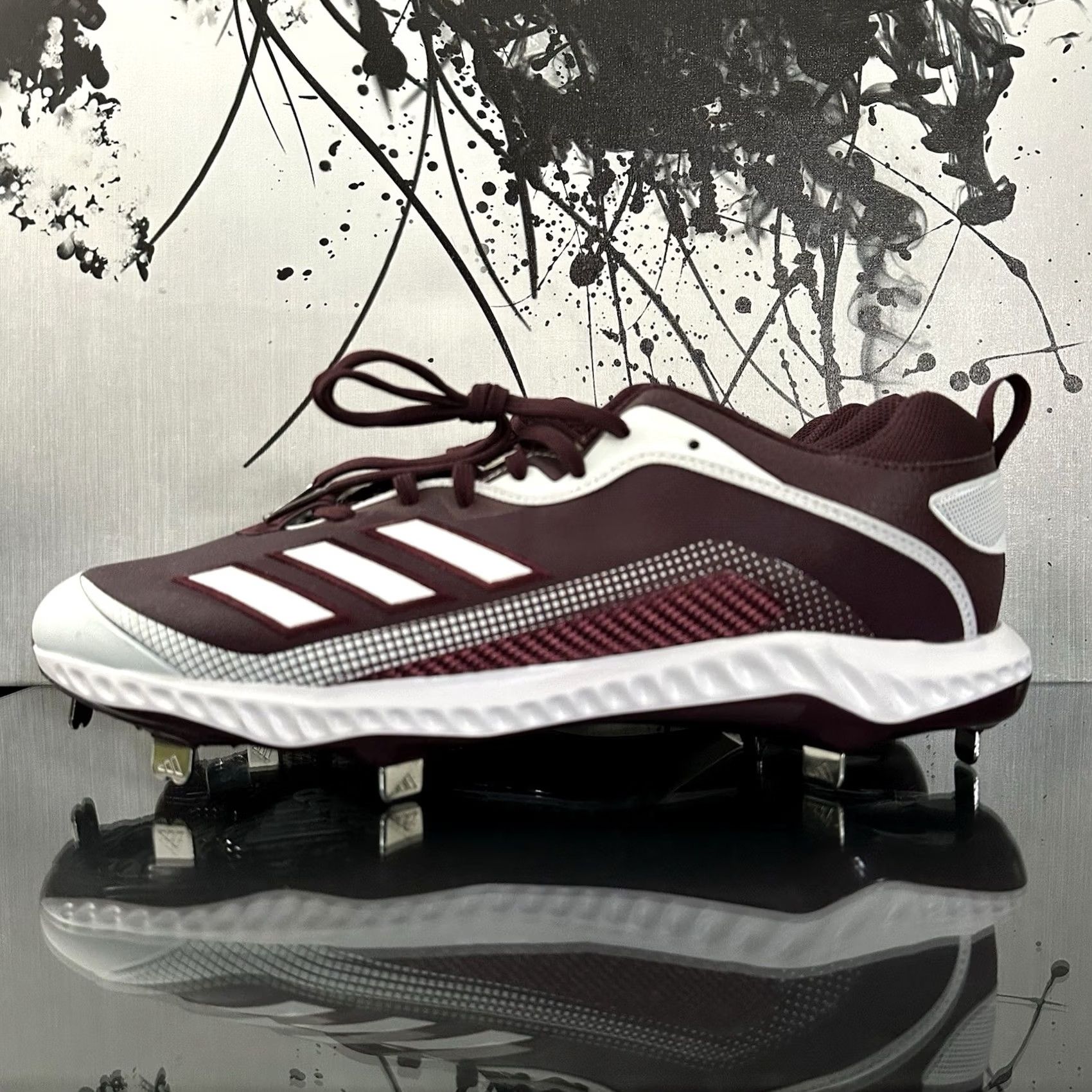 Adidas Adidas Icon 6 GX5835 Basketball Cleats Mens 14 Maroon White FV9351 Size US 14 / EU 47 - 3 Thumbnail