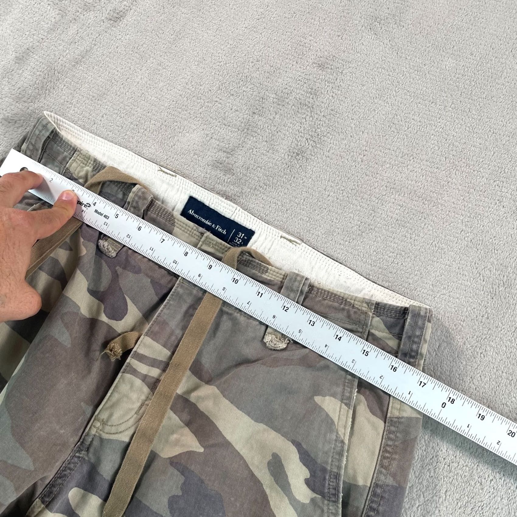 Abercrombie & Fitch VINTAGE Abercrombie & Fitch Cargo Pants Men 32x31 Camouflage Fatigue Cargo Pocket Straight Men Size US 32 / EU 48 - 5 Thumbnail