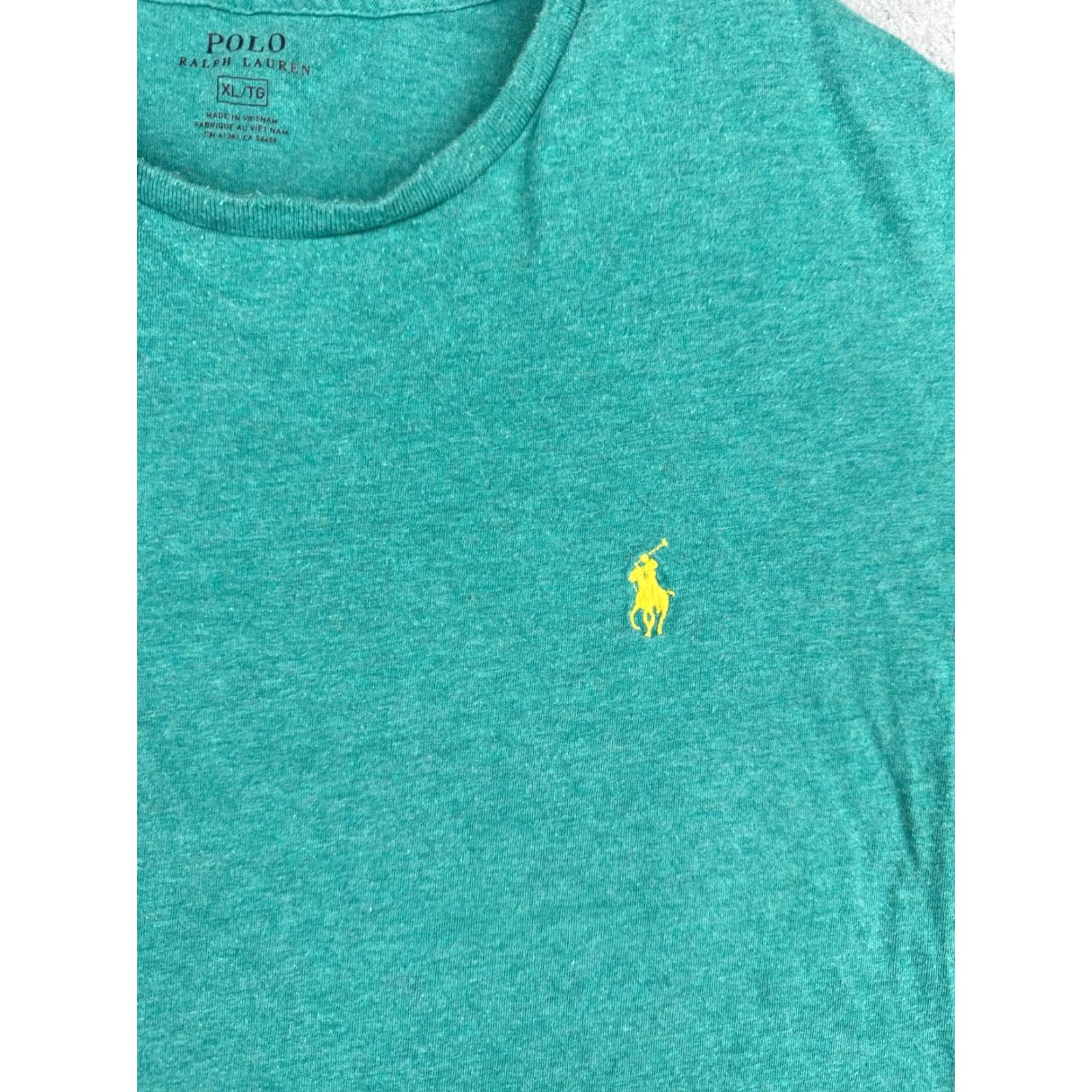 Ralph Lauren Polo Ralph Lauren Shirt Men XL Teal 100% Cotton Crew Short Sleeve Logo Embroidered Size US XL / EU 56 / 4 - 6 Thumbnail