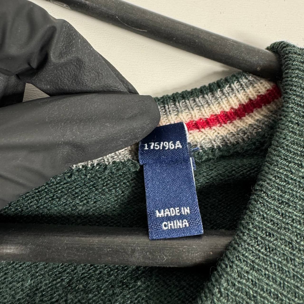 Gant GANT Mens Sweater V Neck Cotton Wool Green Classic Size L Size US L / EU 52-54 / 3 - 7 Thumbnail