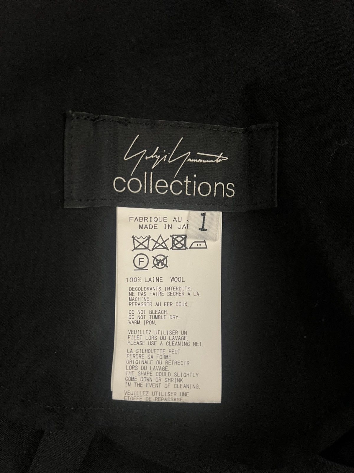 Yohji Yamamoto Yohji Yamamoto Femme - WOOL BACKSIDE WRAP S PANTS Size 40" / US 18 - 14 Thumbnail