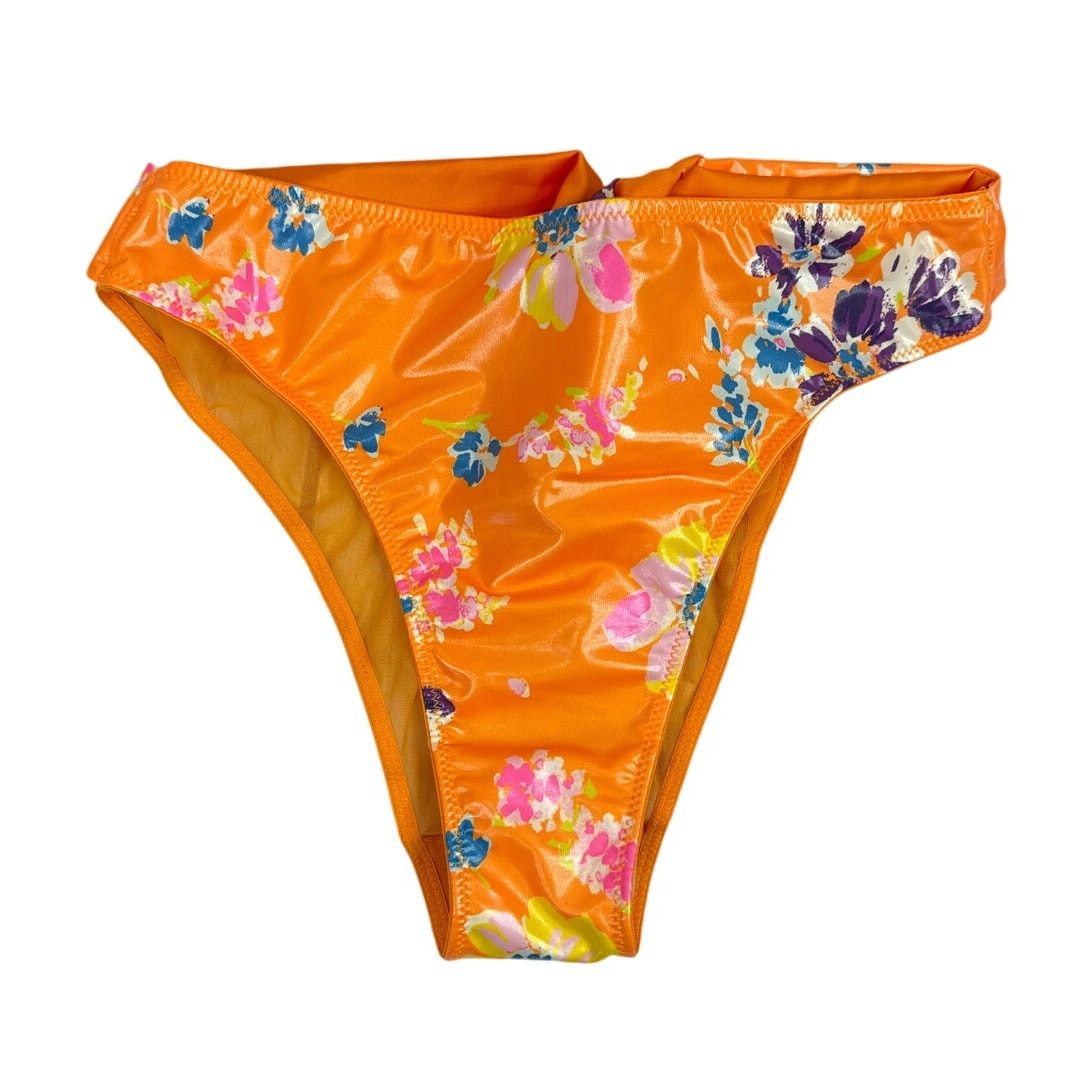 Fenty Savage X Fenty Night Blooms High Leg Floral Mesh Bow Bikini Size S / US 4 / IT 40 - 4 Thumbnail