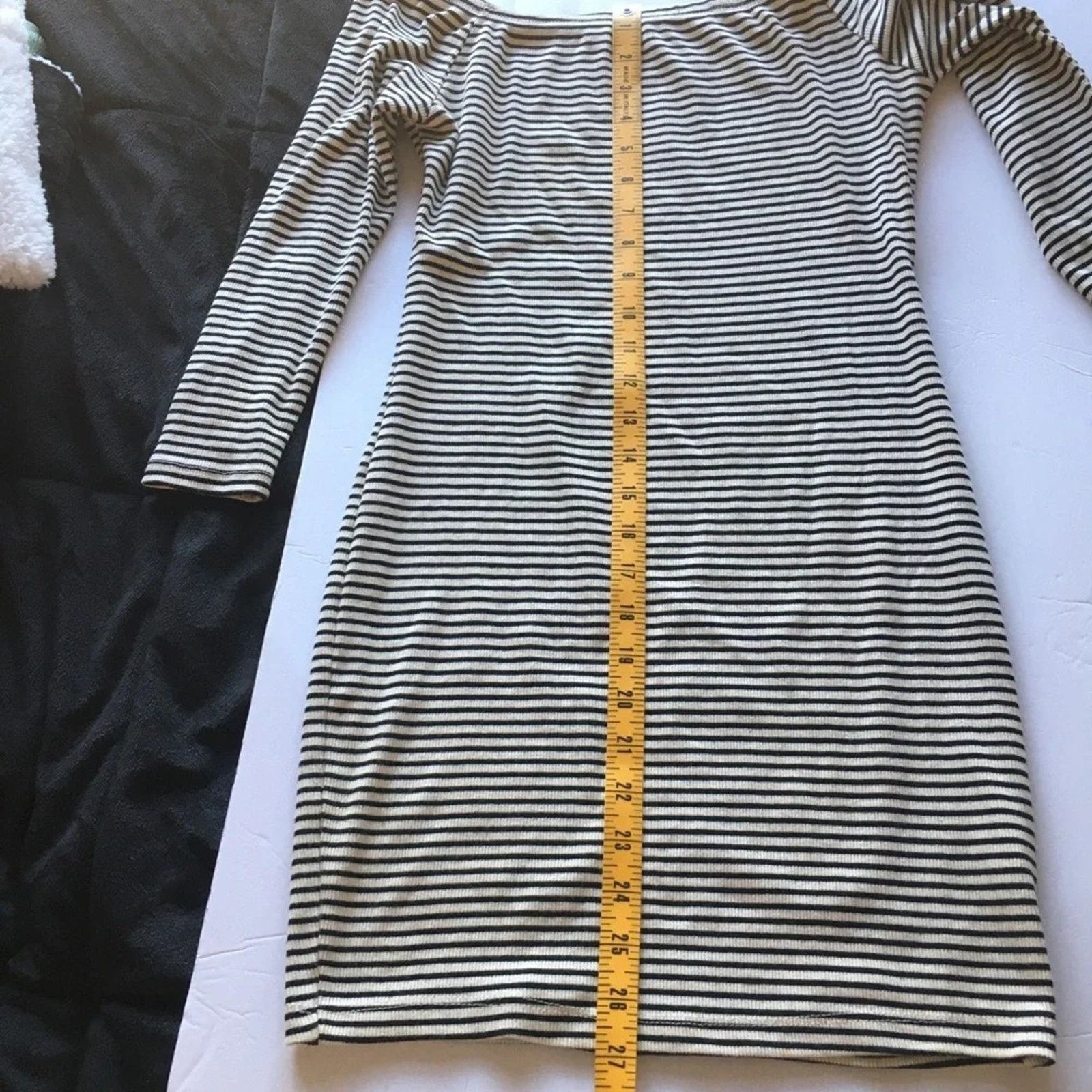 The Unbranded Brand Audrey 3+1 slim fit black & white striped mini dress, size S Size S / US 4 / IT 40 - 2 Thumbnail