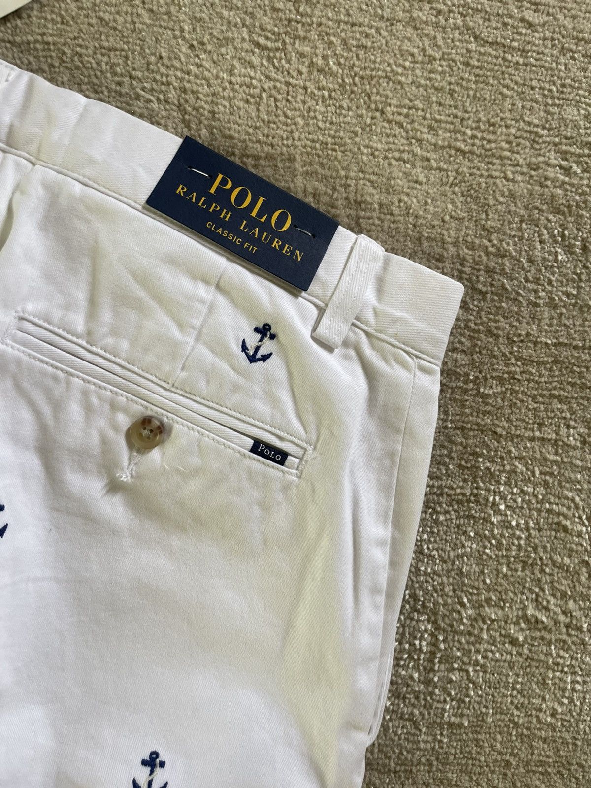 Polo Ralph Lauren Polo Ralph Lauren mens white pants 30x32 anchor NWT Size US 30 / EU 46 - 10 Thumbnail