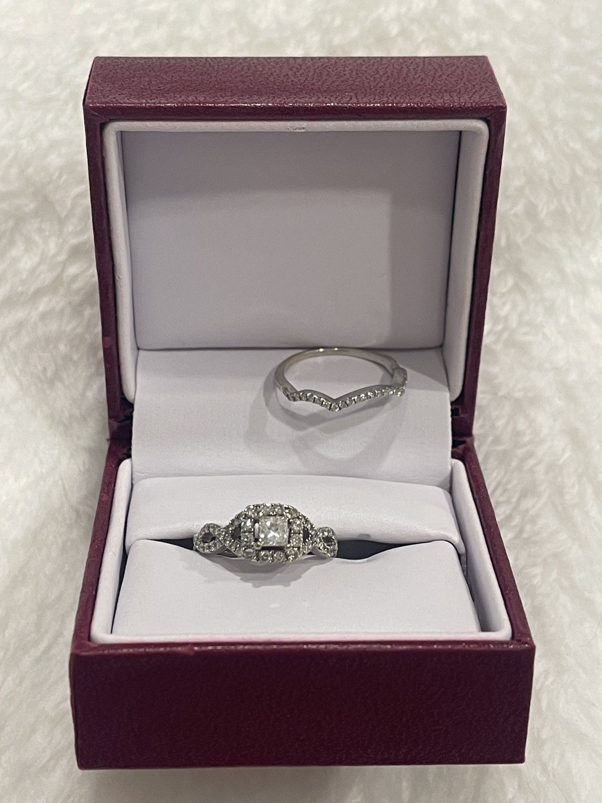 Other 14kt White Gold Diamond Bridal Set Size ONE SIZE - 3 Thumbnail