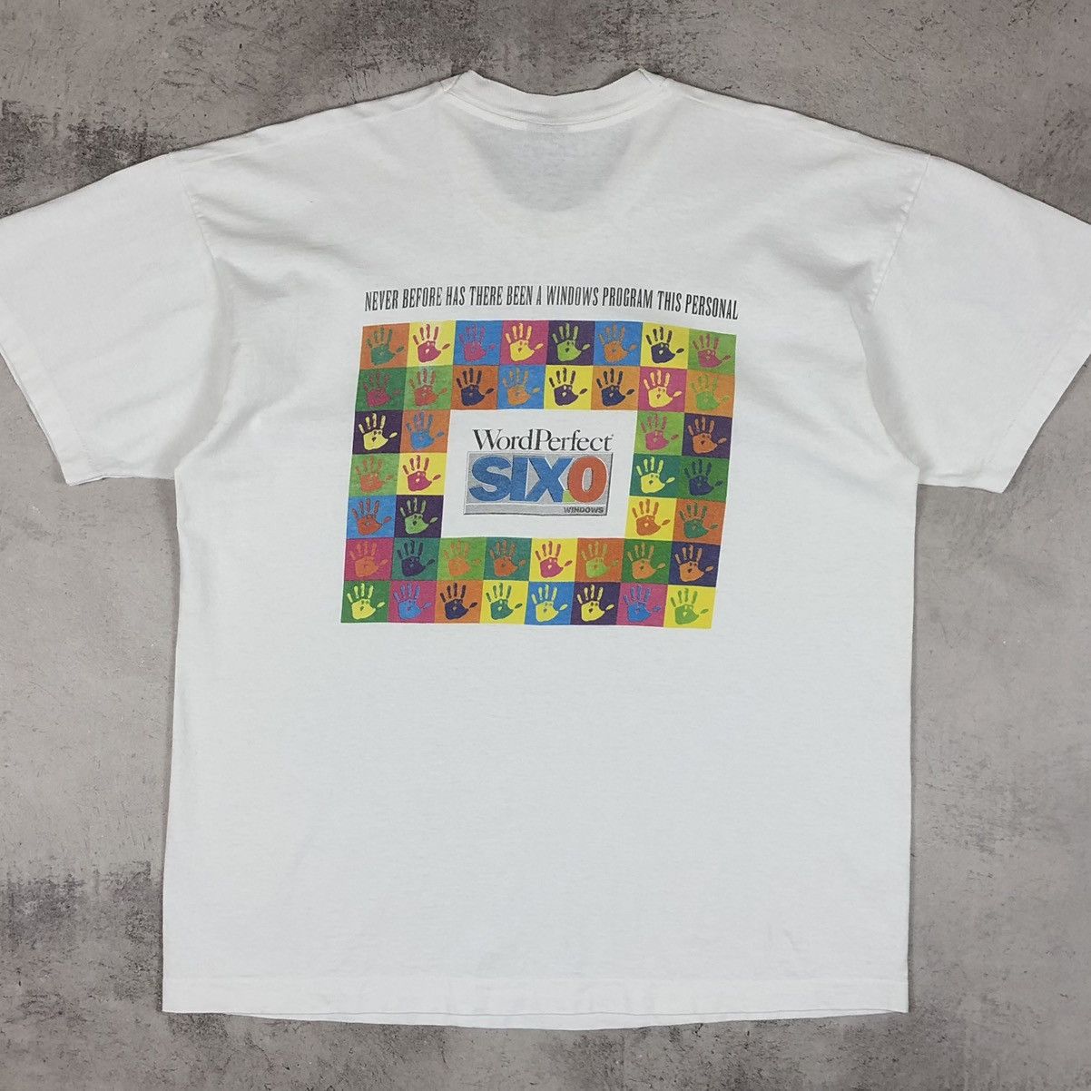 Microsoft Windows SIX.O Word Perfect Microsoft Tee Size US XL / EU 56 / 4 - 2 Thumbnail