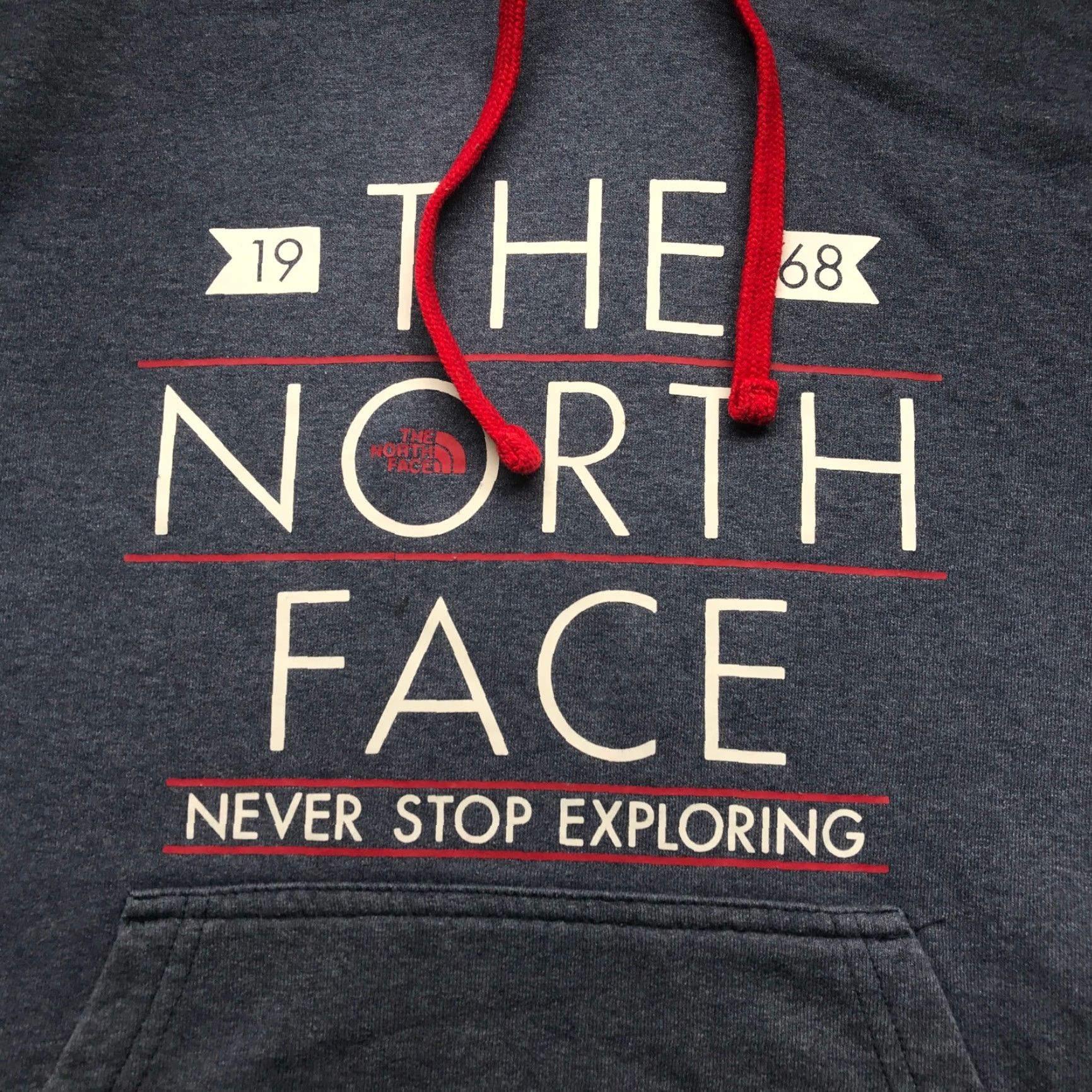 The North Face The North Face Never Stop Exploring Sweatshirt Hoodie Mens S Gray Red Logo Size US S / EU 44-46 / 1 - 4 Thumbnail